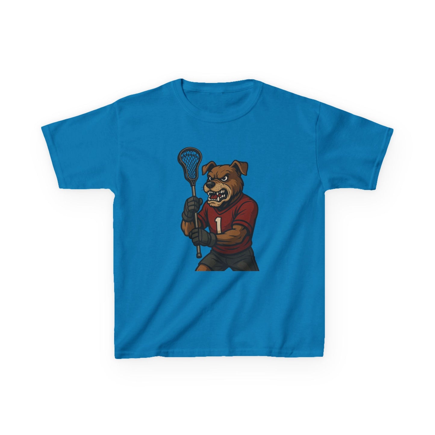 Kids Lacrosse Dog Tee - Unisex, Fun Sports Apparel