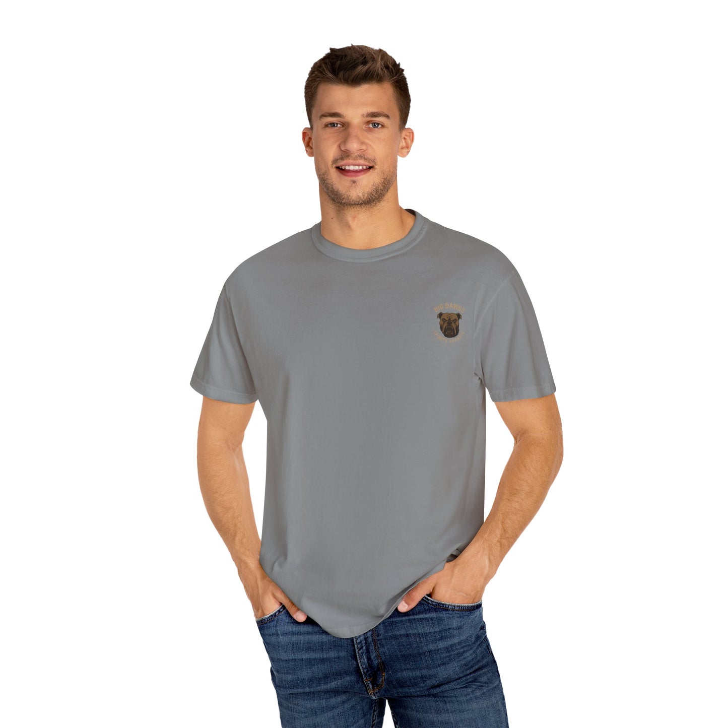 Men's Big Dawgs Sports T-Shirt Front & Back- LOGO