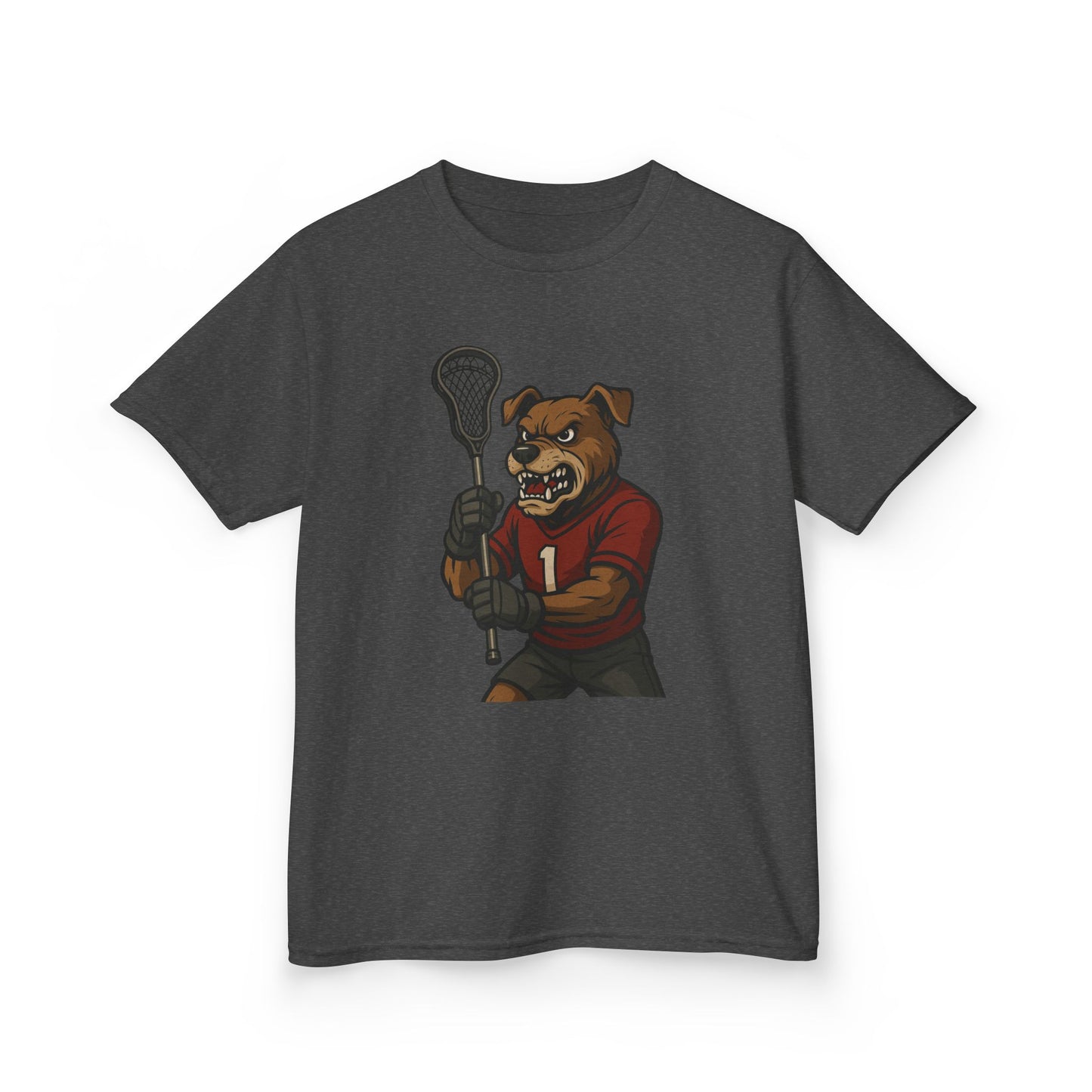 Kids Lacrosse Dog Tee - Unisex, Fun Sports Apparel