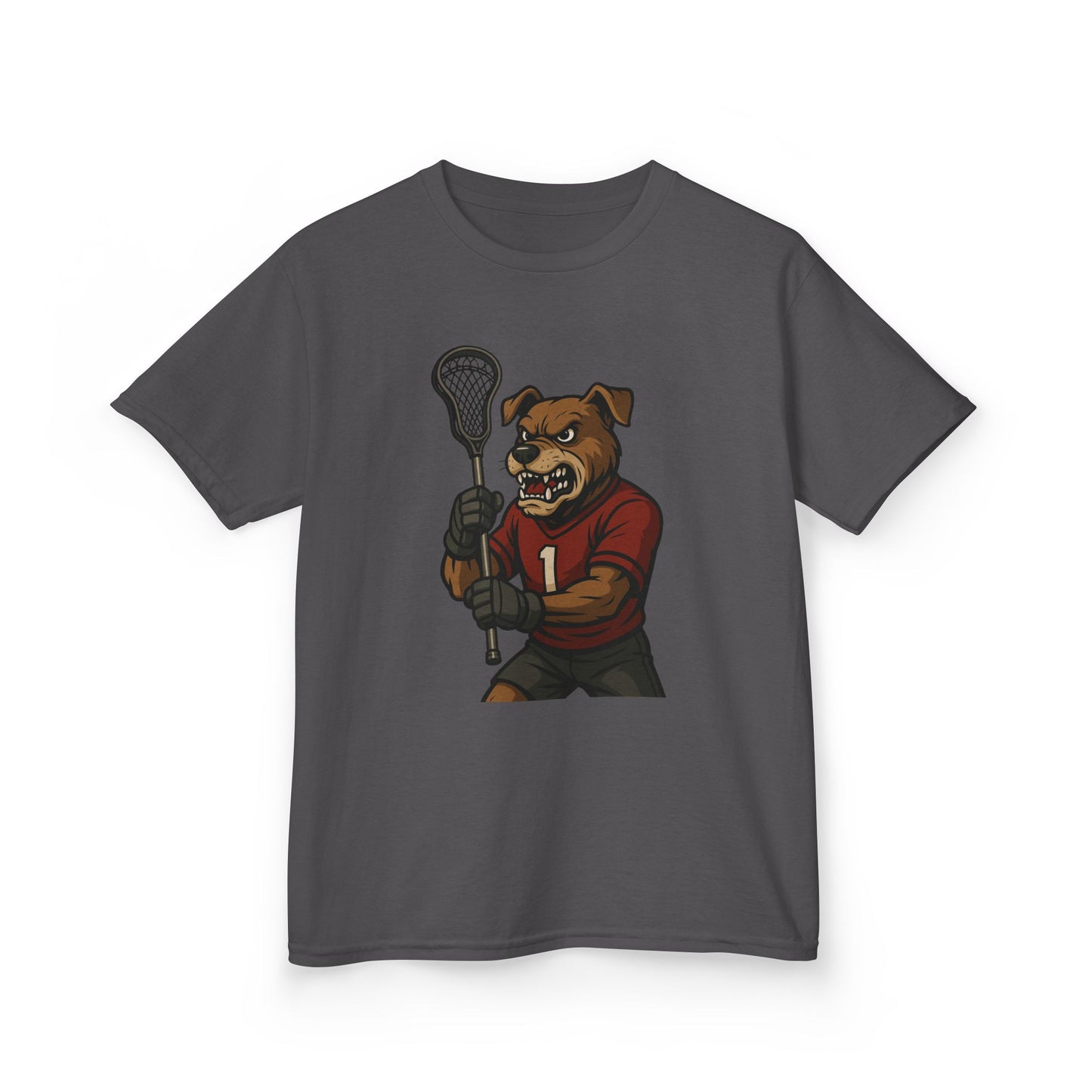Kids Lacrosse Dog Tee - Unisex, Fun Sports Apparel