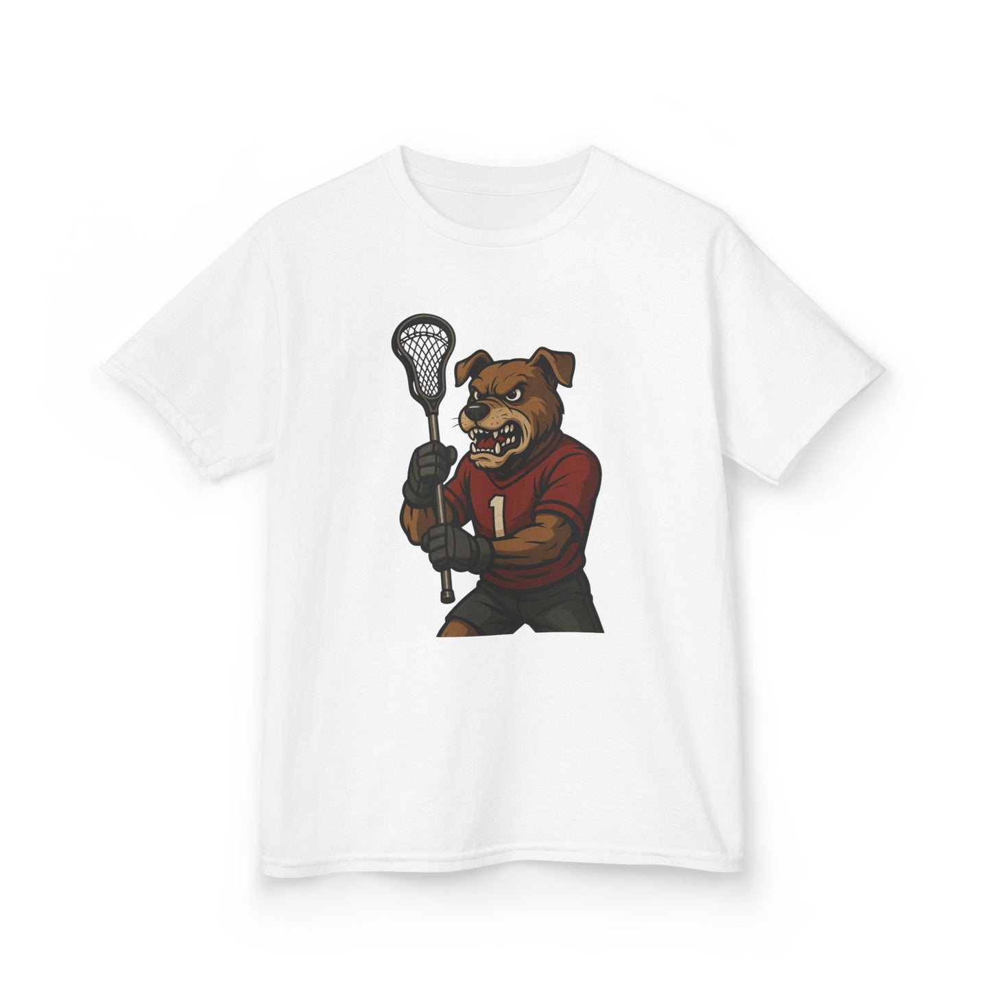 Kids Lacrosse Dog Tee - Unisex, Fun Sports Apparel