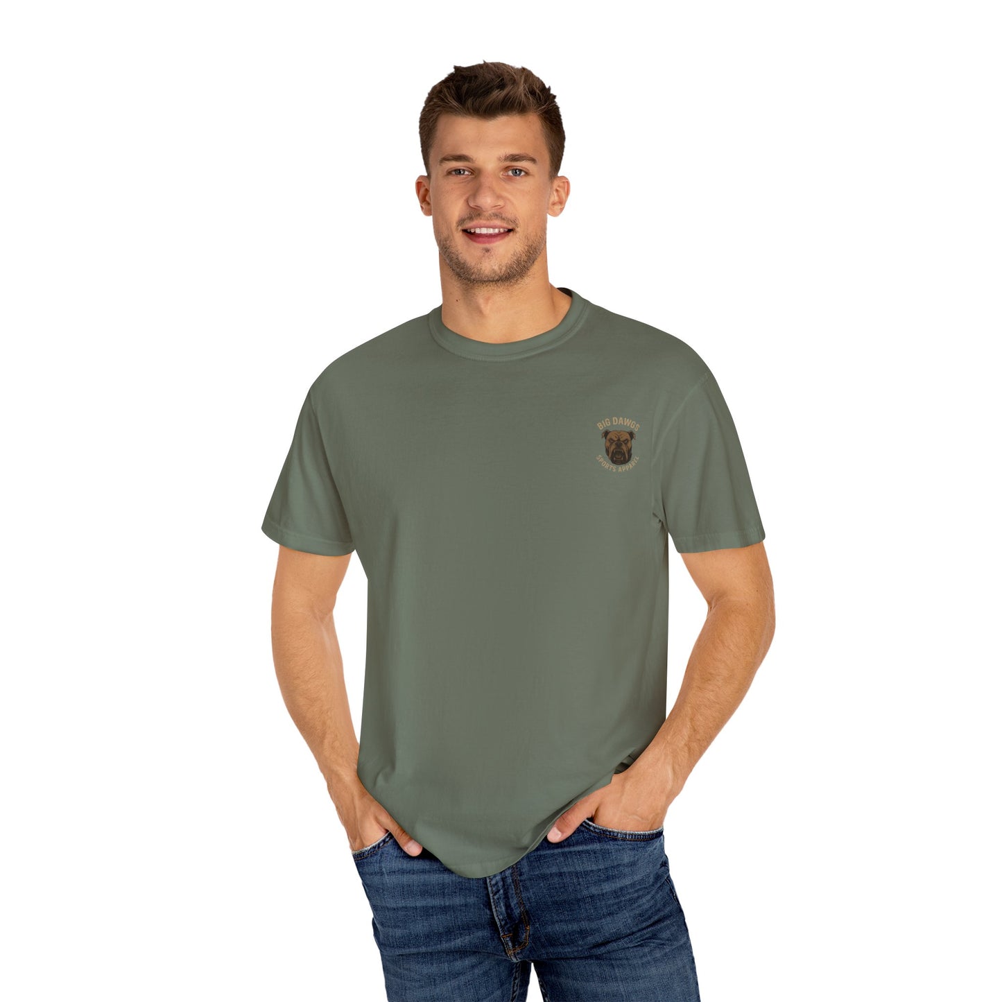 Men's Big Dawgs Sports T-Shirt Front & Back- LOGO