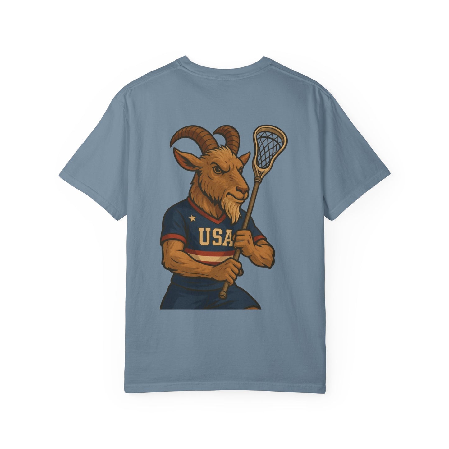 Men's Lacrosse Goat T-Shirt, Graphic Tee for Sports Lovers,