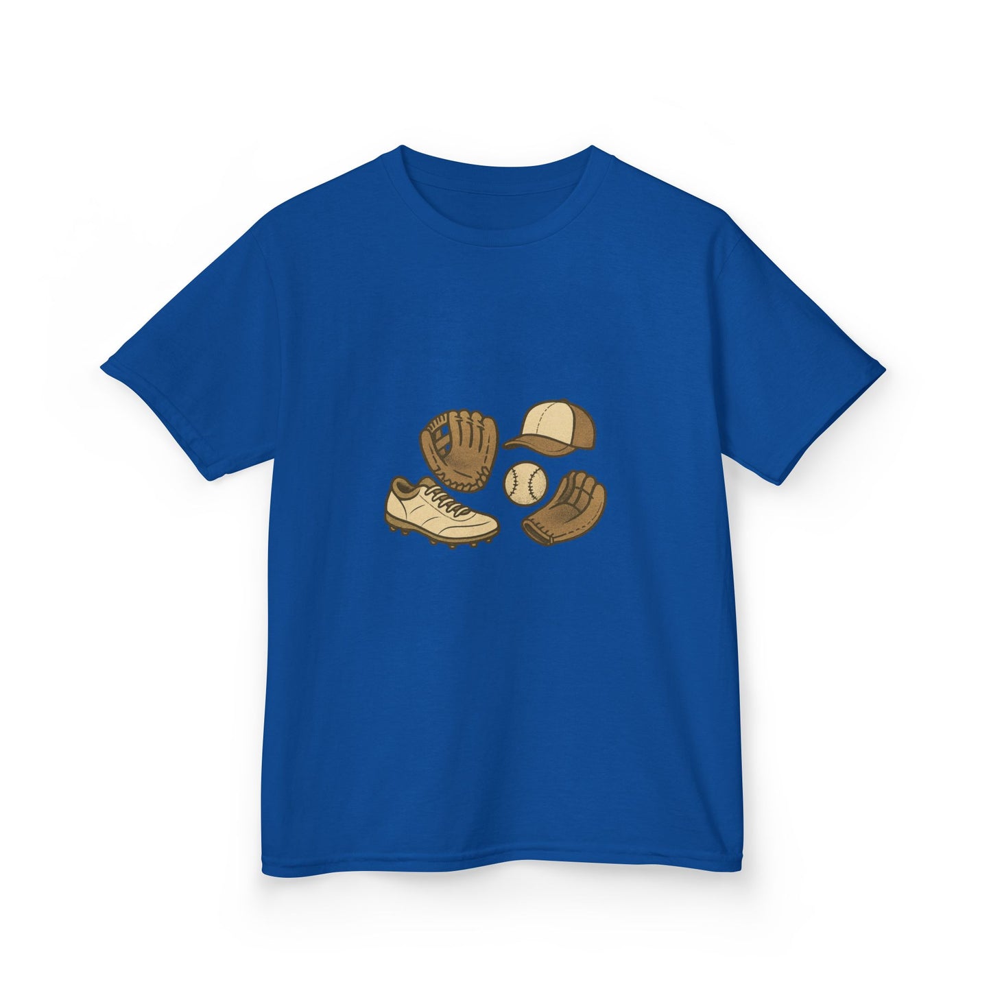 Unisex- Kids Baseball Gear Tee, Child's Sports Shirt