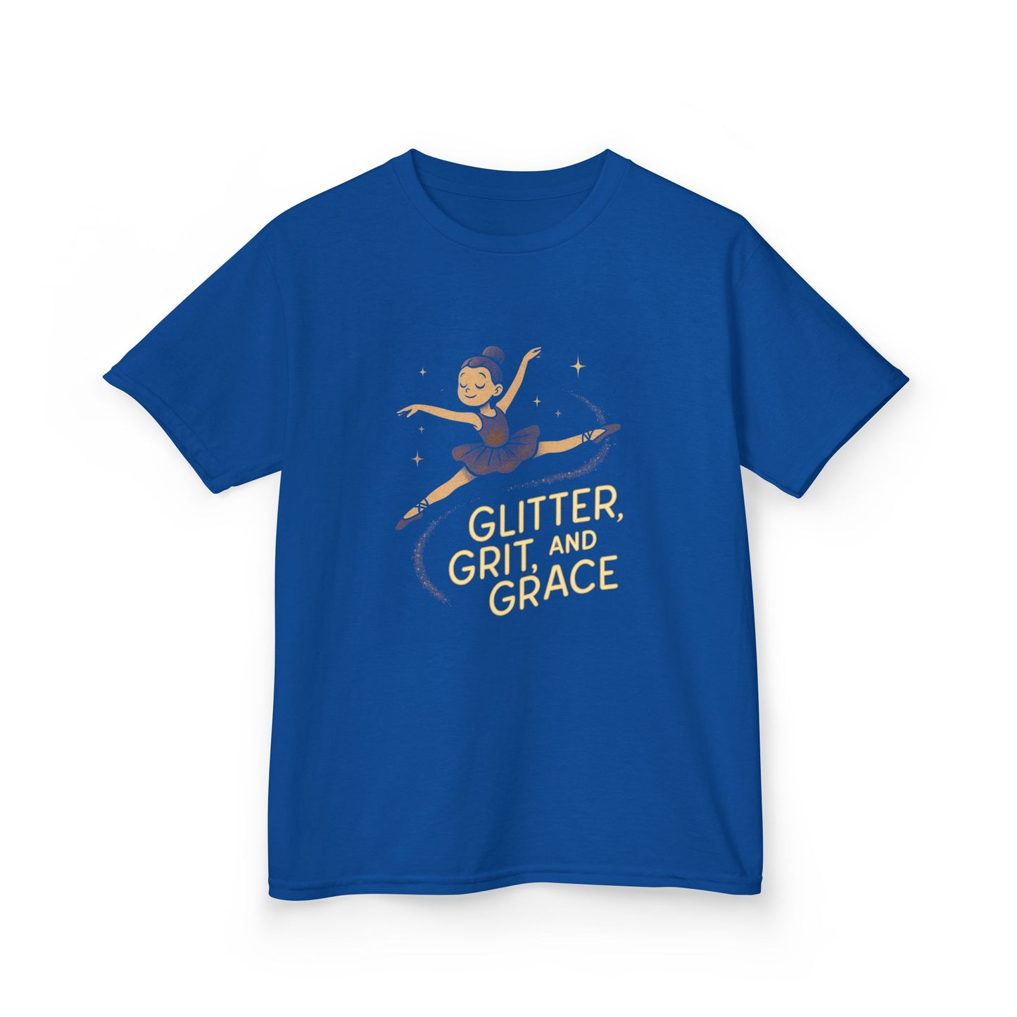 Girls Dance Tee- Ballet Glitter Kids Tee - Glitter, Grit and Grace T-Shirt