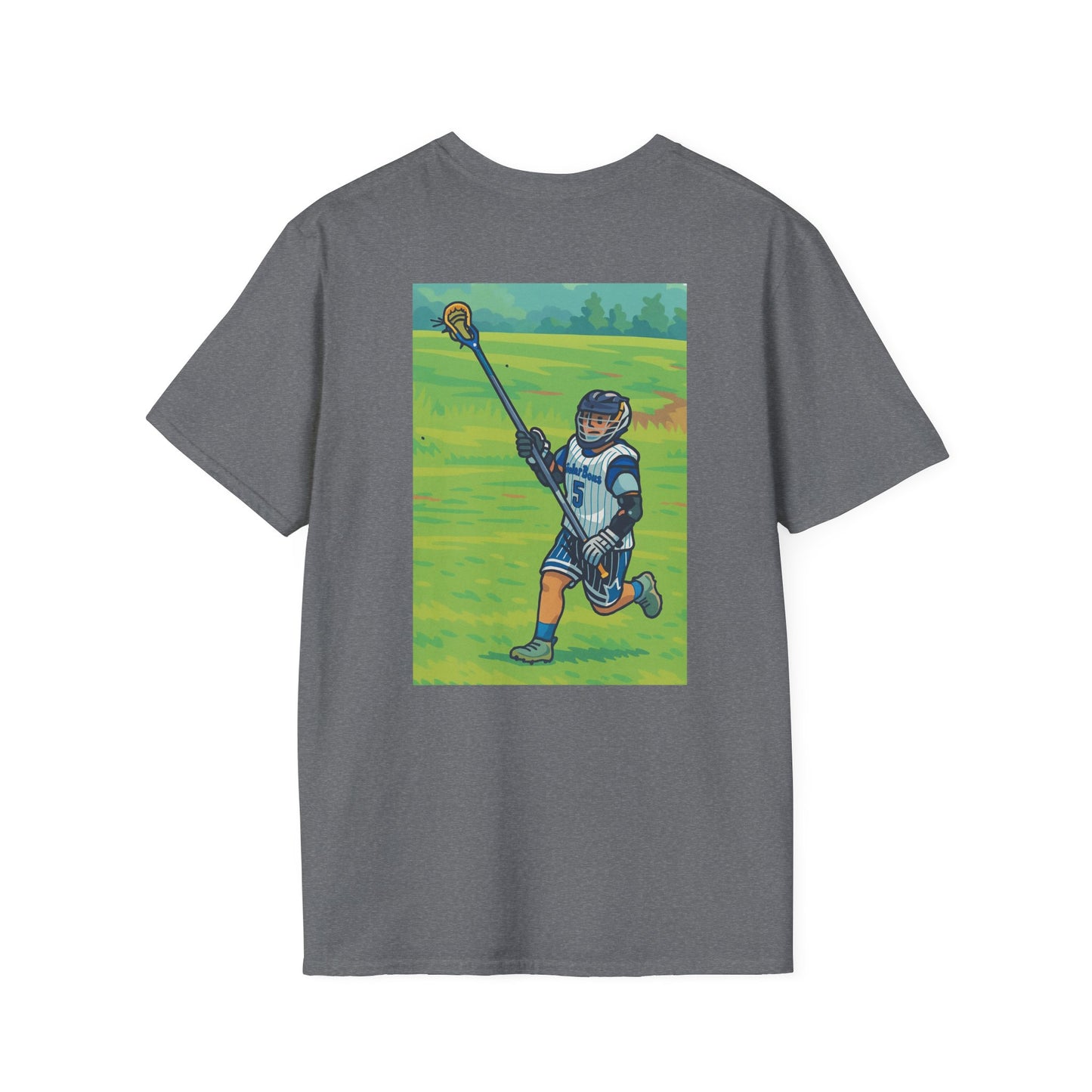 Women's Lacrosse T-Shirt, Front & Back
