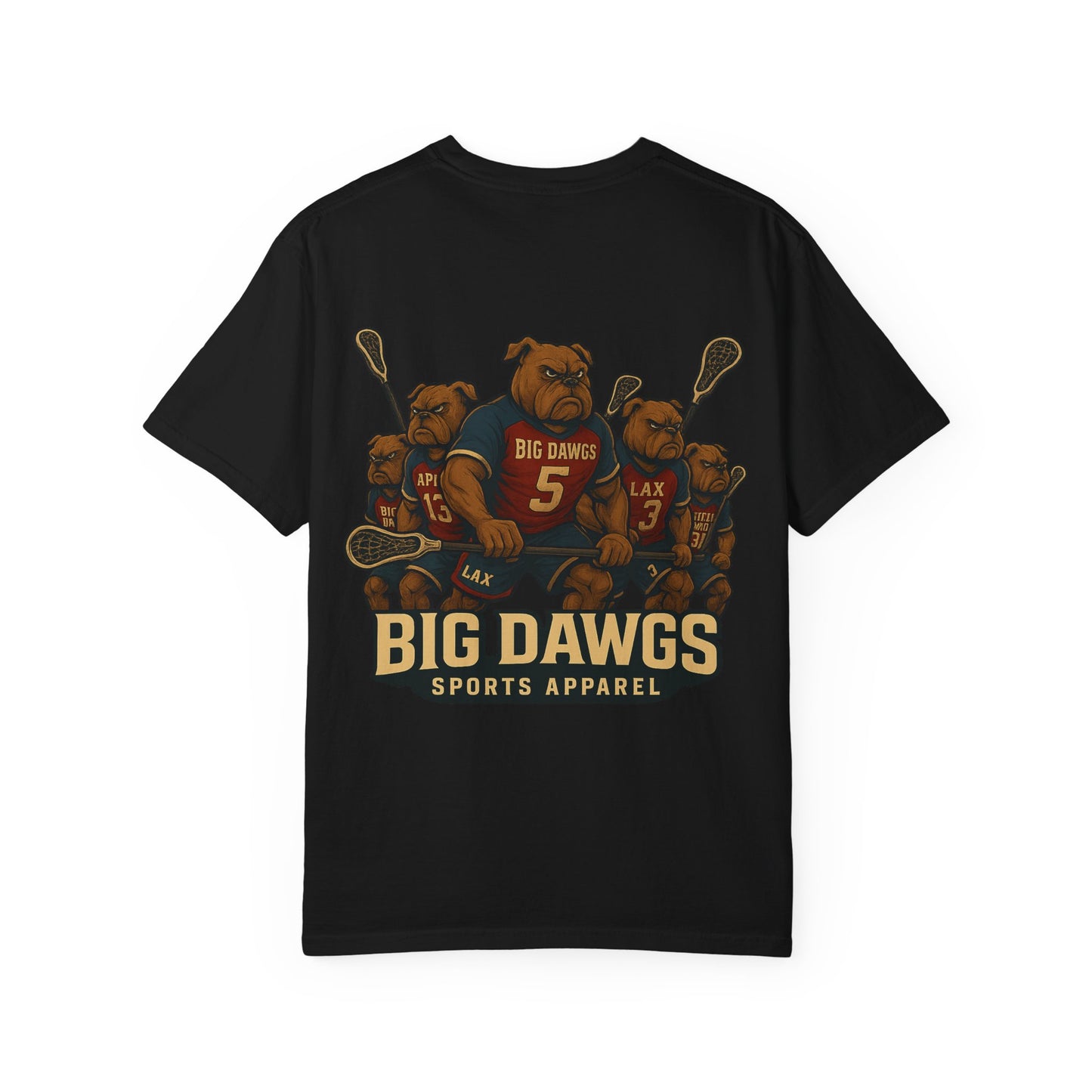 Men's Big Dawgs Sports T-Shirt Front & Back- LOGO