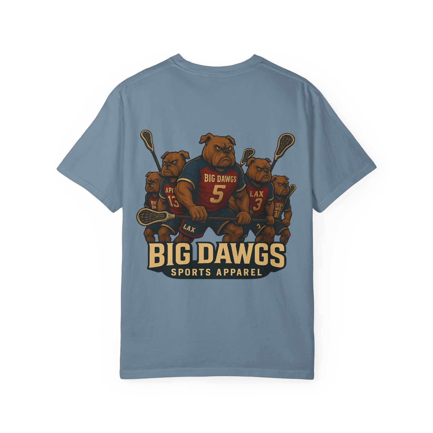 Men's Big Dawgs Sports T-Shirt Front & Back- LOGO