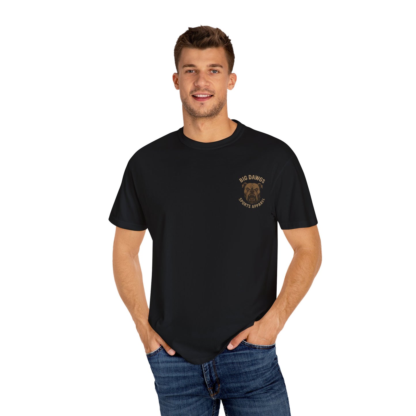 Men's Lacrosse T-Shirt- I Yell Because I Care- Front & Back LOGO
