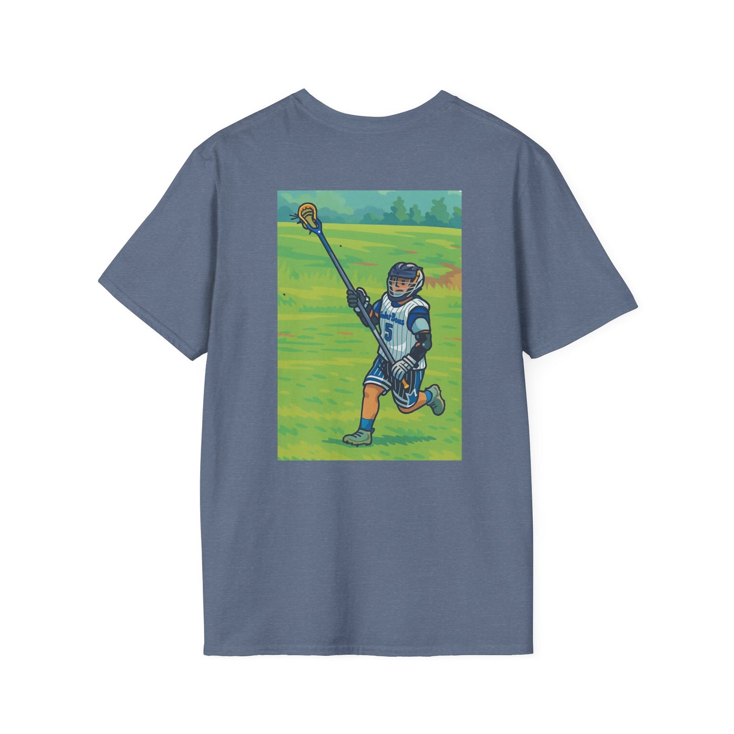 Women's Lacrosse T-Shirt, Front & Back