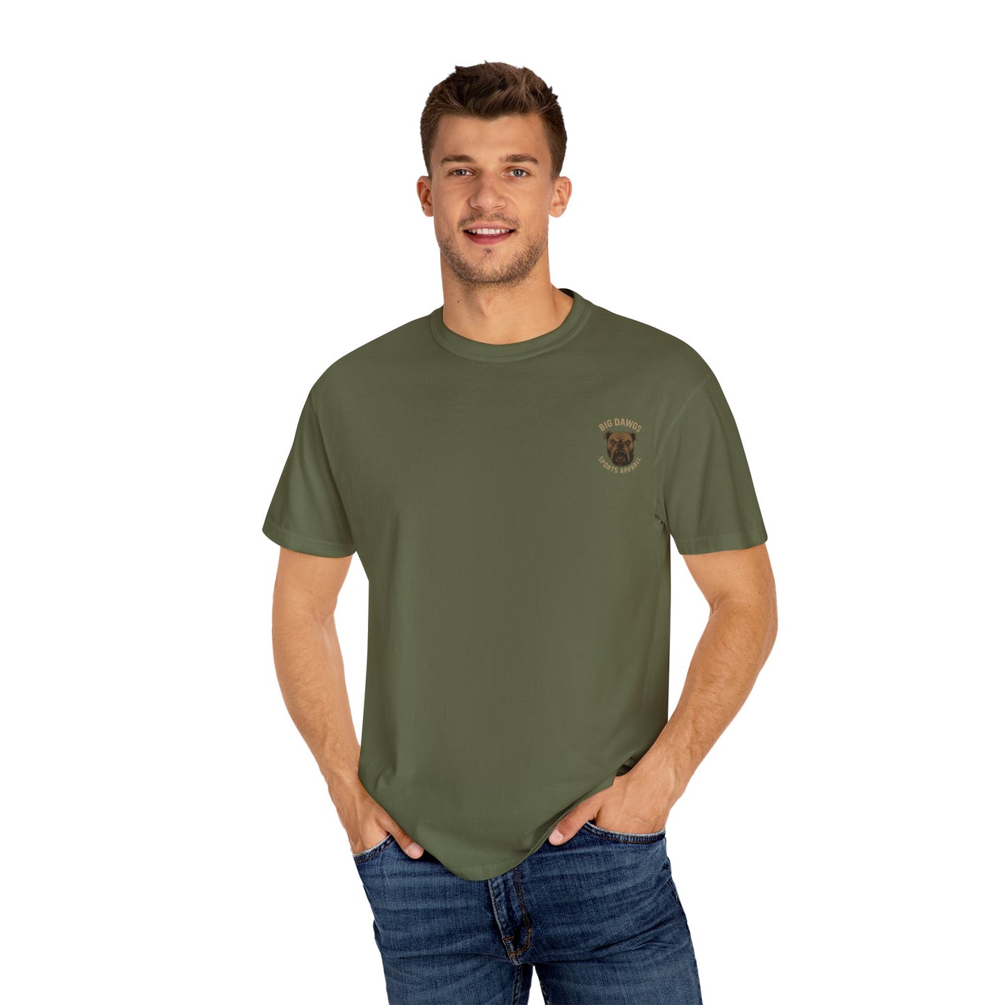 Men's Big Dawgs Sports T-Shirt Front & Back- LOGO