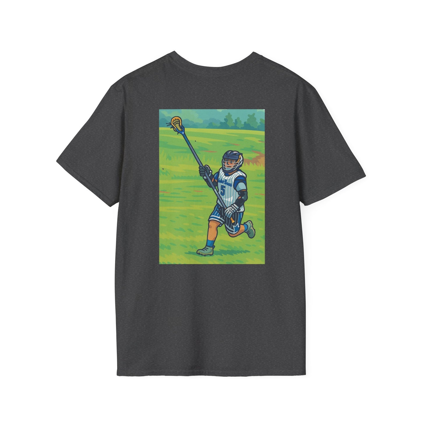 Women's Lacrosse T-Shirt, Front & Back