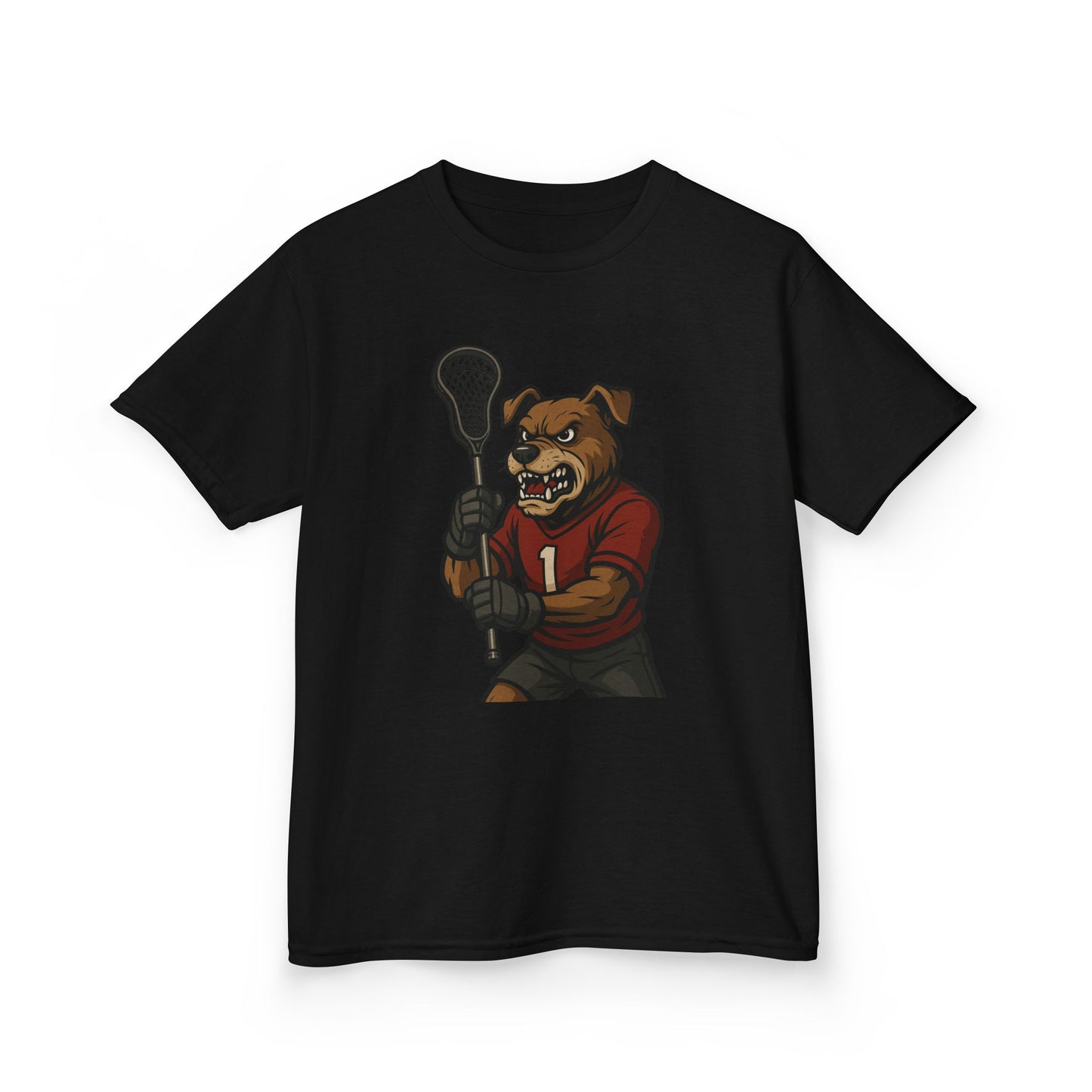Kids Lacrosse Dog Tee - Unisex, Fun Sports Apparel