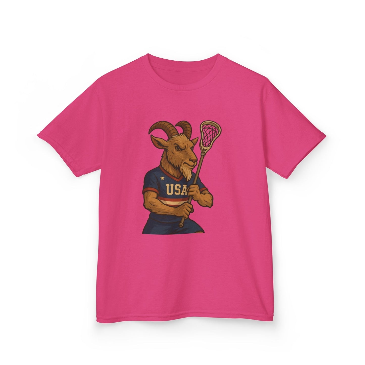 Kid's USA Lacrosse Kids Heavy Cotton™ Tee, Boy/Girl Youth Sports Shirt