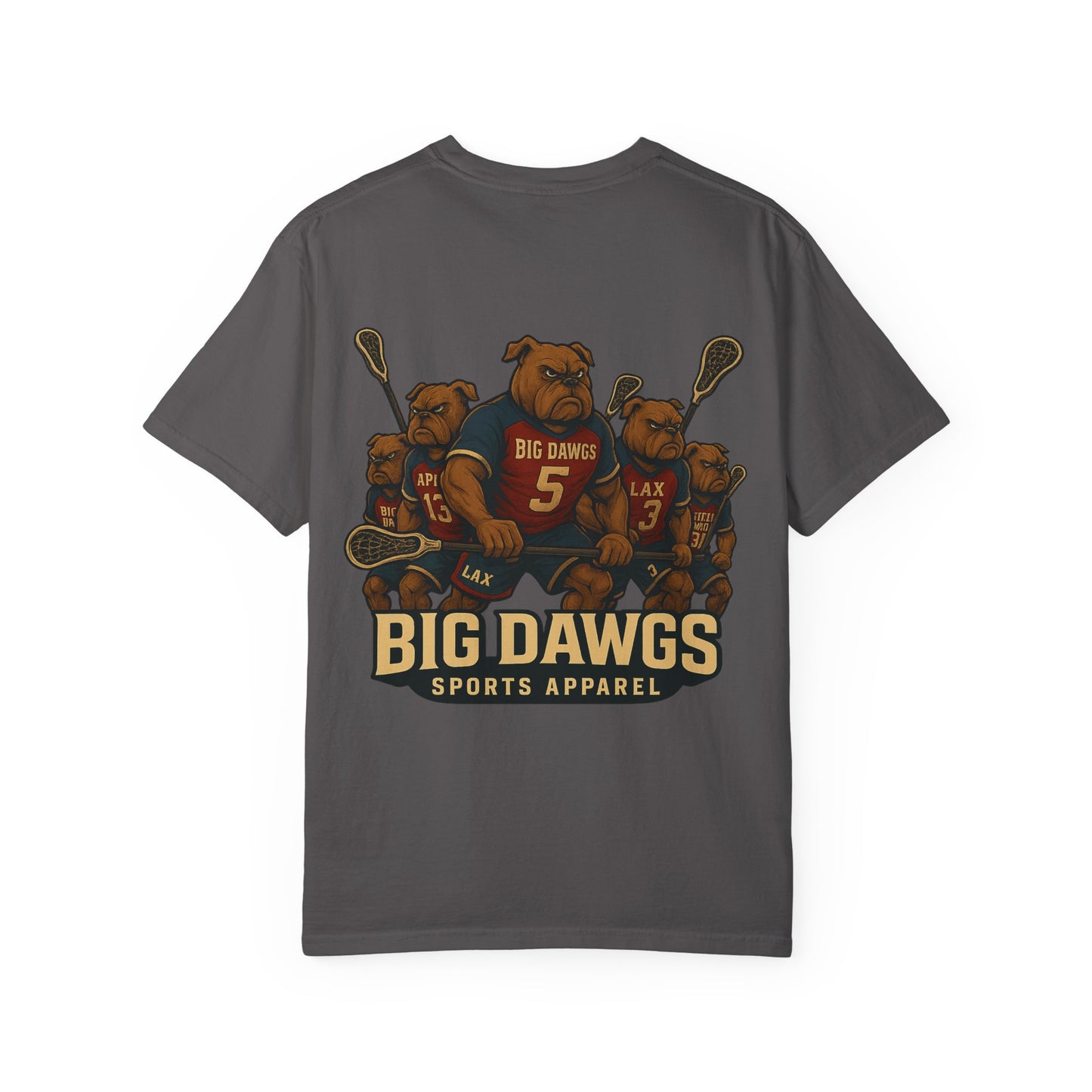 Men's Big Dawgs Sports T-Shirt Front & Back- LOGO