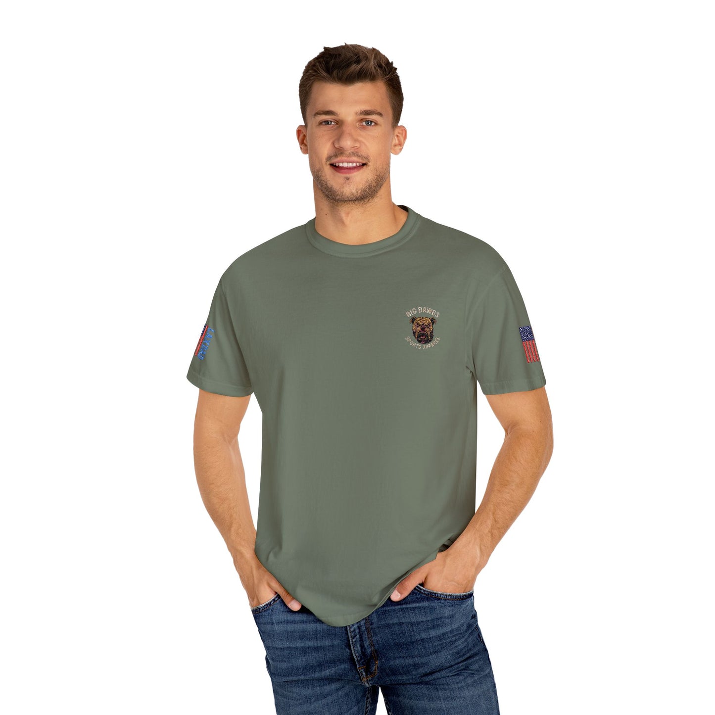 Men's- LaxDad-Logo Tee- Embroidery Stitching