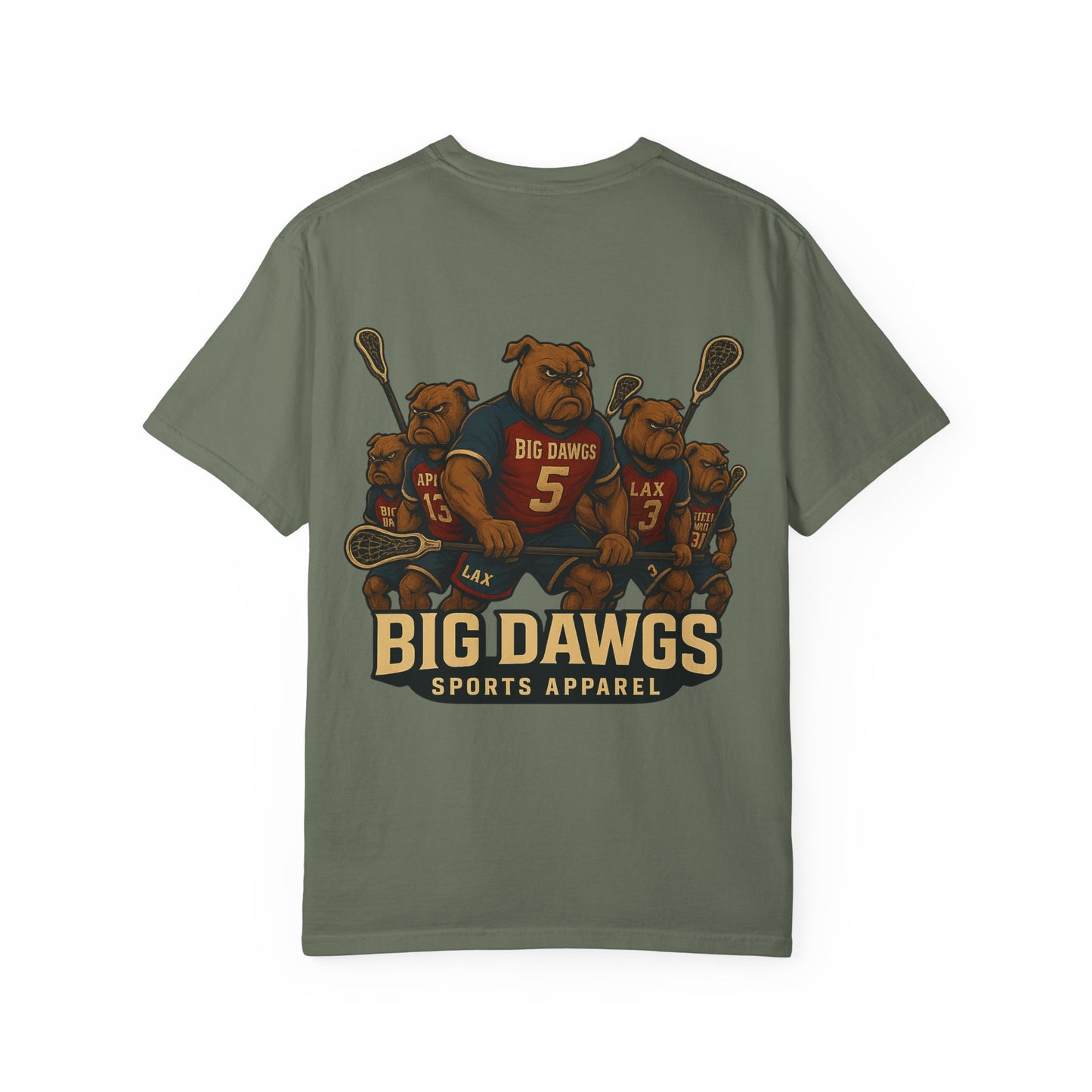 Men's Big Dawgs Sports T-Shirt Front & Back- LOGO