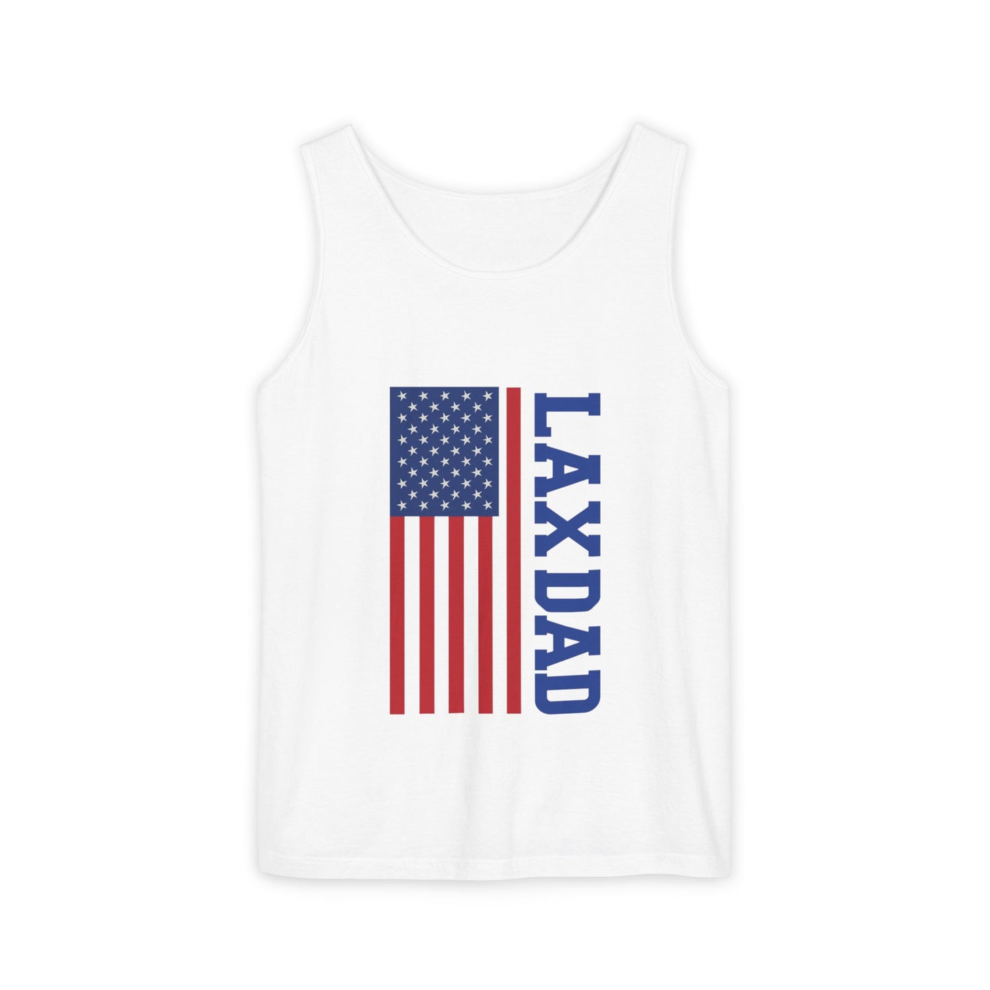 LAX Dad Tank Top, Patriotic Sports Shirt