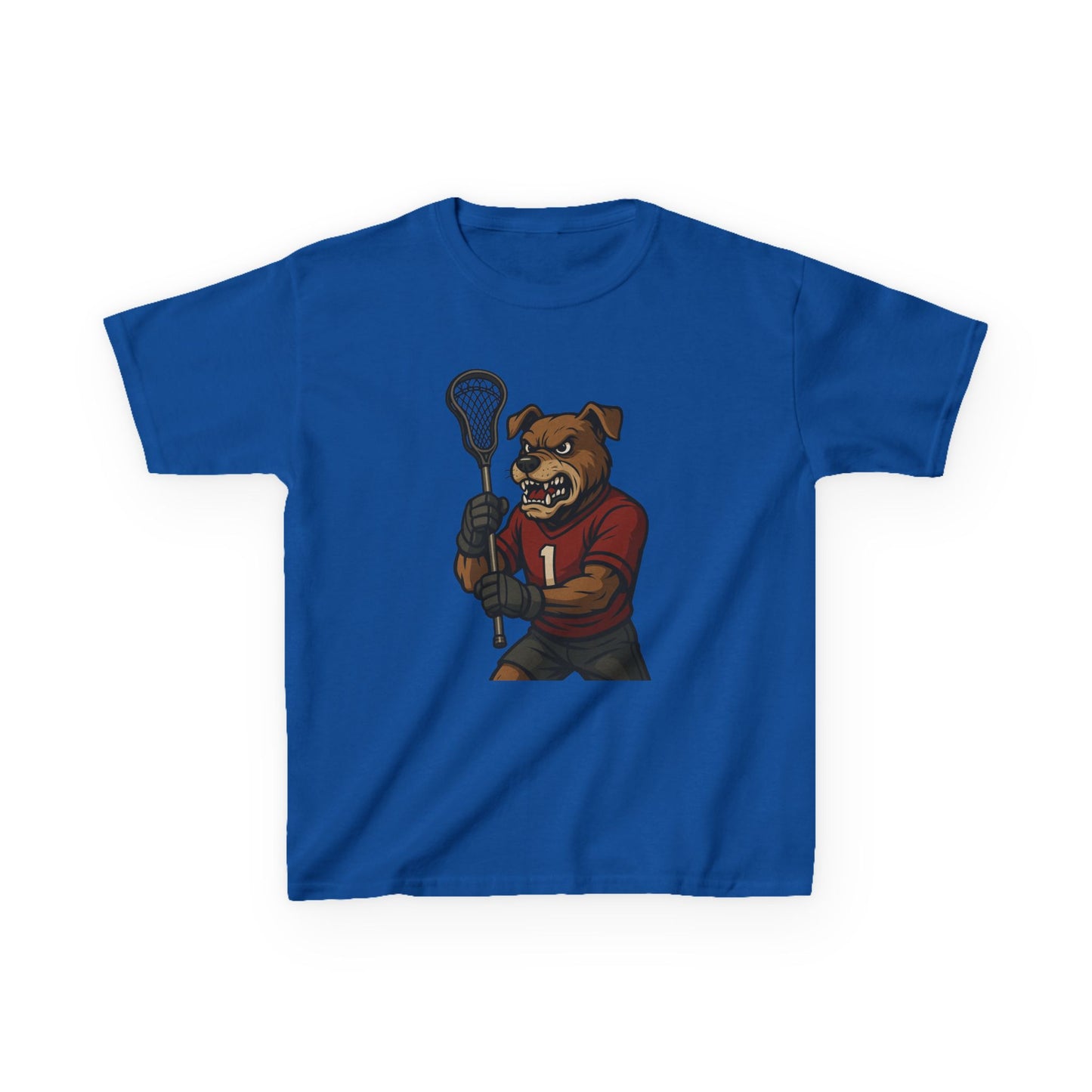 Kids Lacrosse Dog Tee - Unisex, Fun Sports Apparel