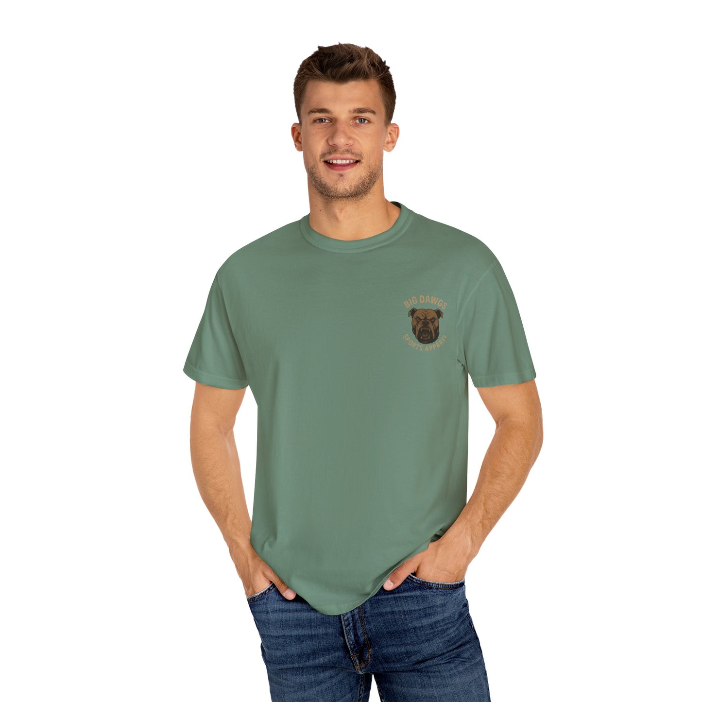 Men's Lacrosse T-Shirt- I Yell Because I Care- Front & Back LOGO