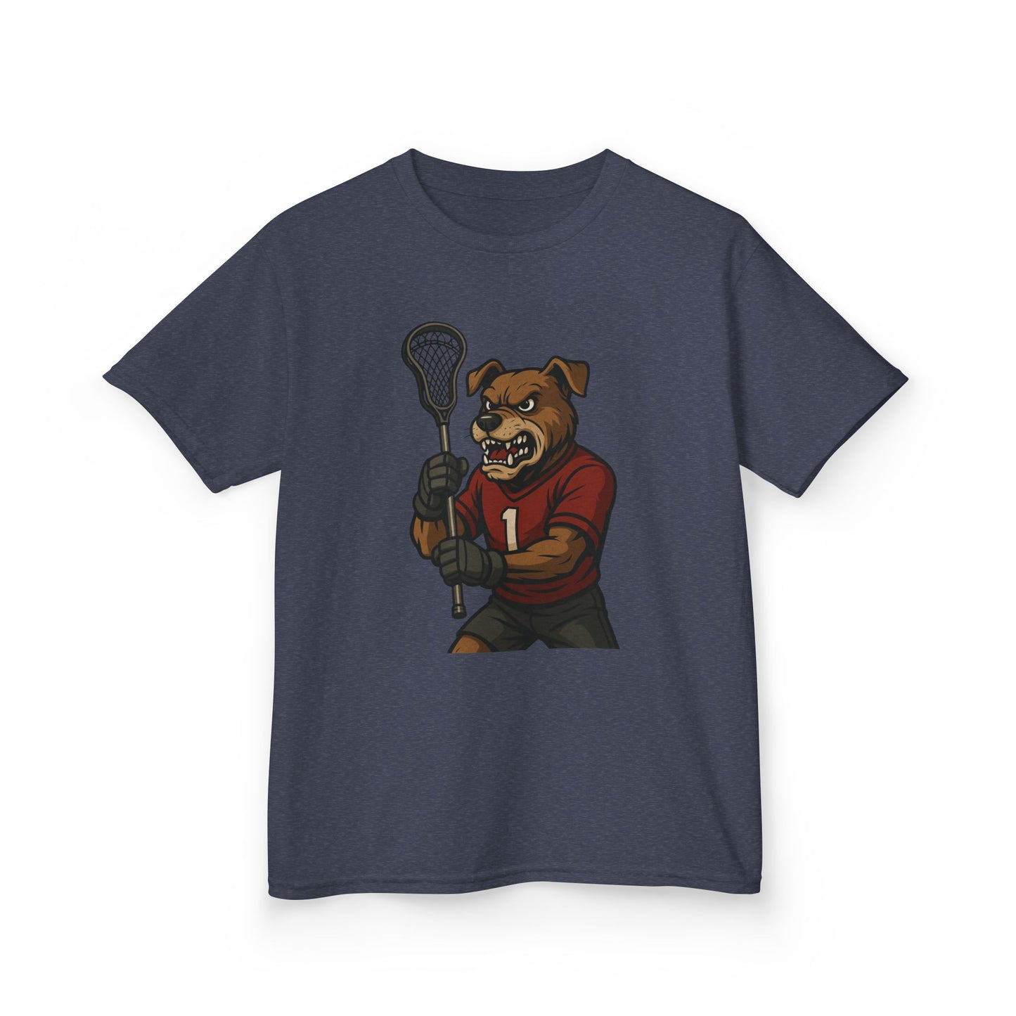 Kids Lacrosse Dog Tee - Unisex, Fun Sports Apparel
