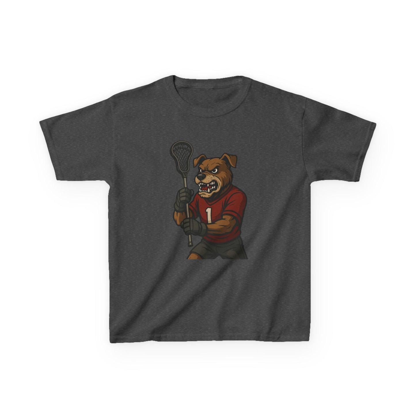 Kids Lacrosse Dog Tee - Unisex, Fun Sports Apparel