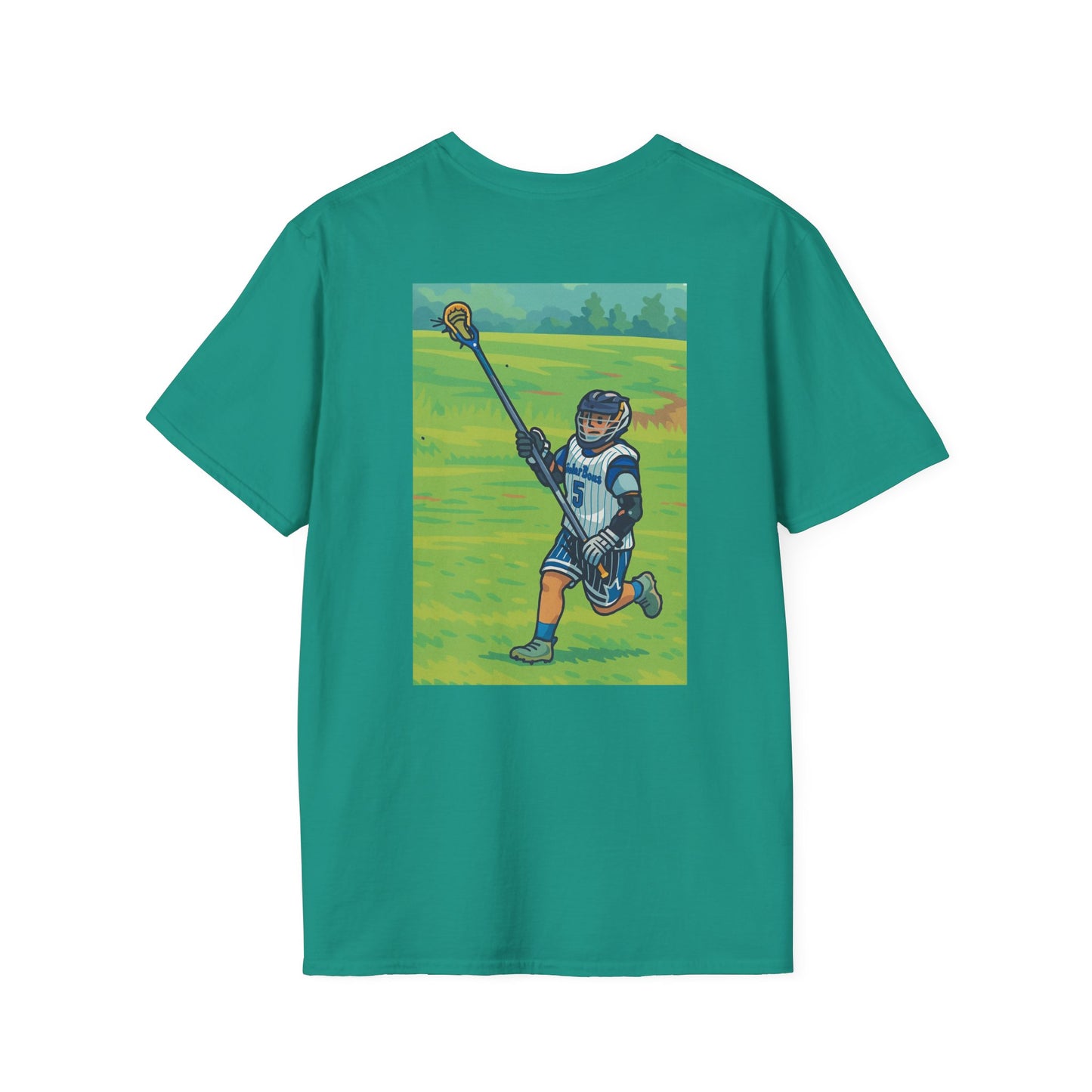 Women's Lacrosse T-Shirt, Front & Back