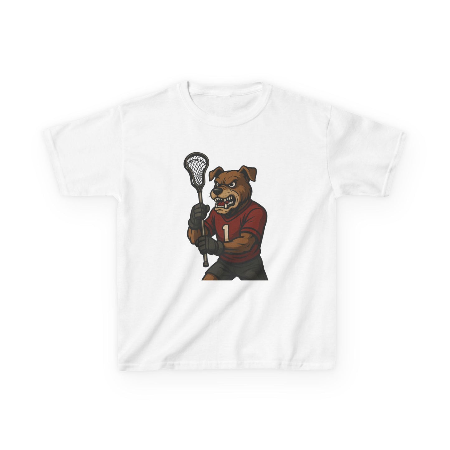 Kids Lacrosse Dog Tee - Unisex, Fun Sports Apparel