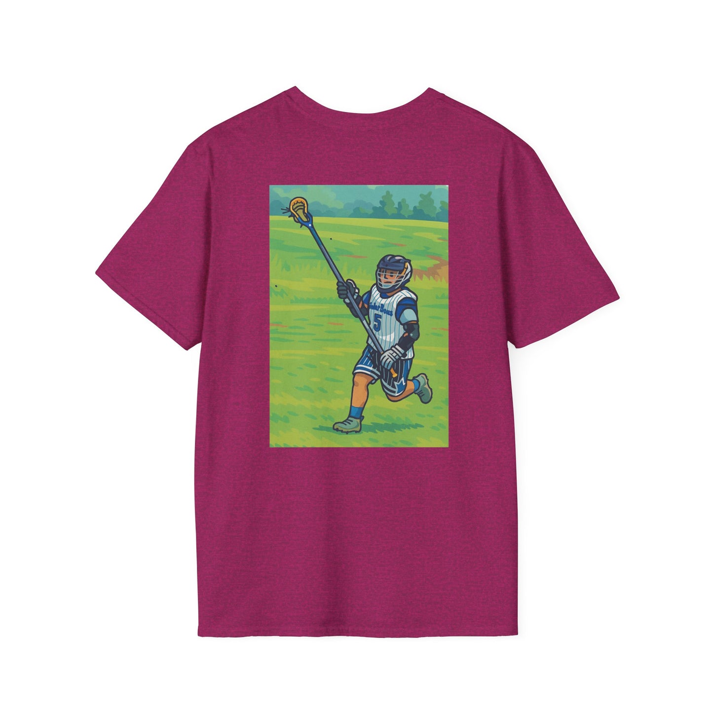 Women's Lacrosse T-Shirt, Front & Back