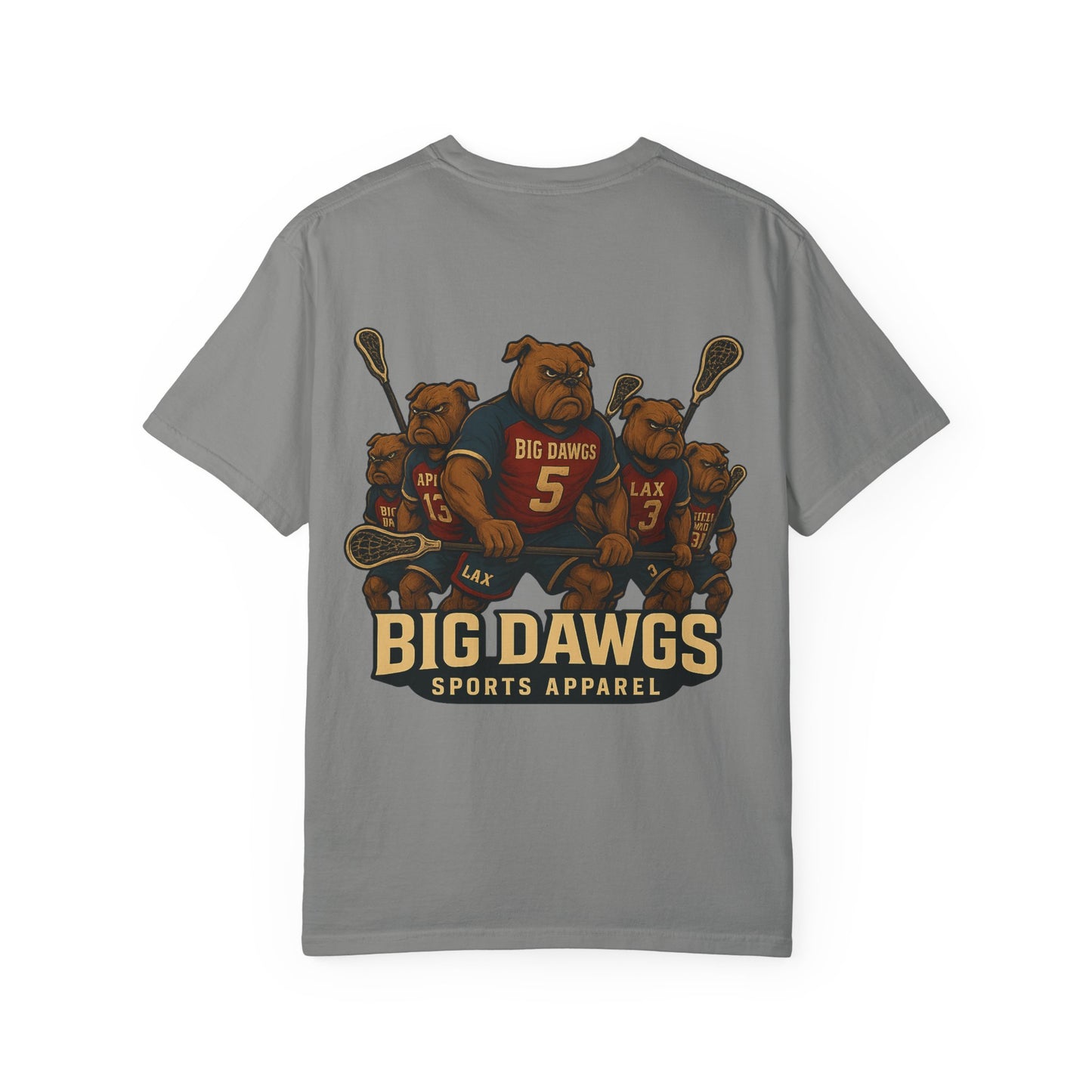 Men's Big Dawgs Sports T-Shirt Front & Back- LOGO