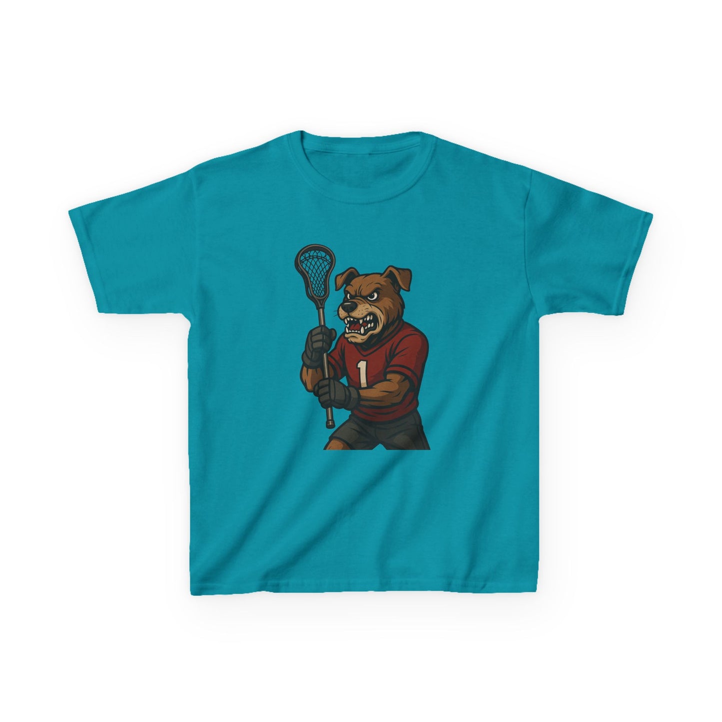 Kids Lacrosse Dog Tee - Unisex, Fun Sports Apparel