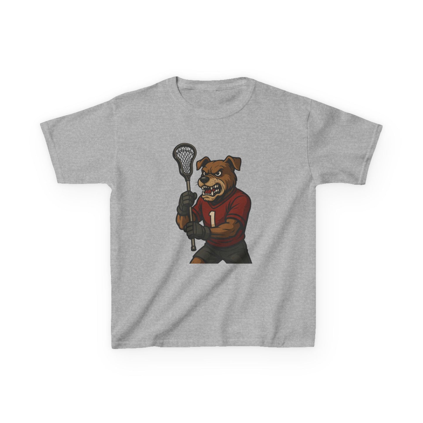 Kids Lacrosse Dog Tee - Unisex, Fun Sports Apparel
