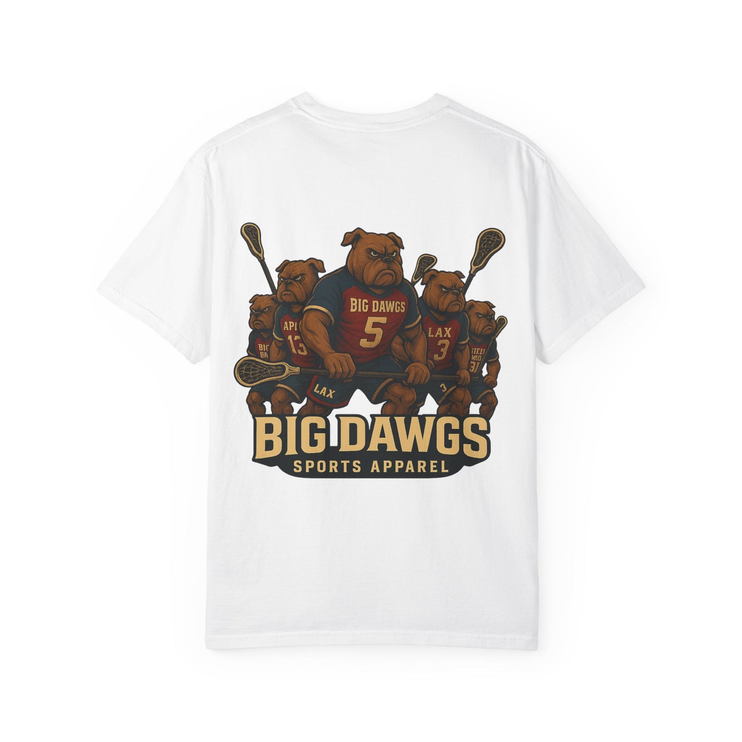Men's Big Dawgs Sports T-Shirt Front & Back- LOGO