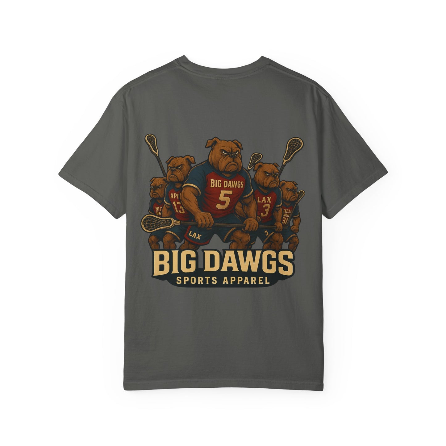 Men's Big Dawgs Sports T-Shirt Front & Back- LOGO