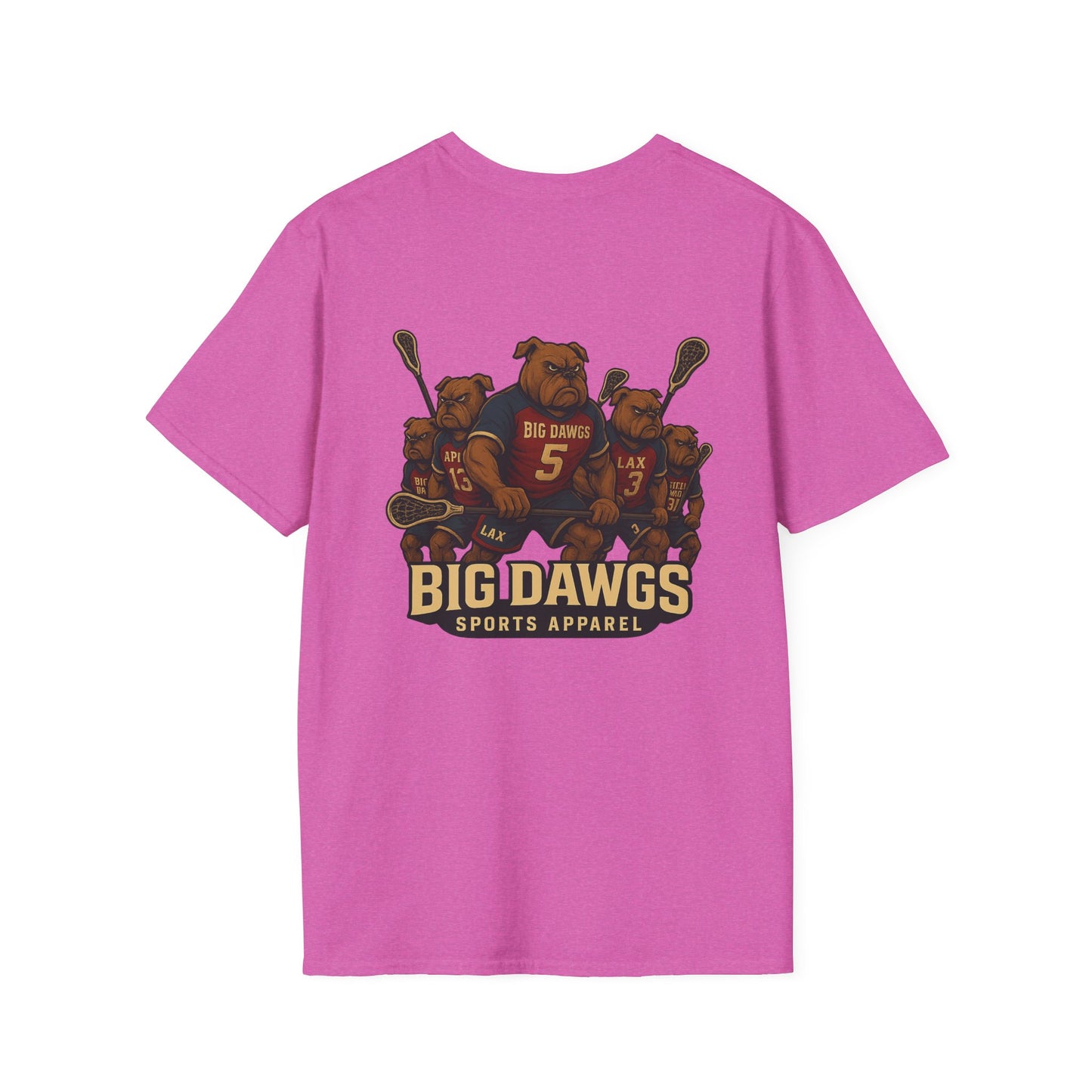 Women's Big Dawgs Sports T-Shirt Front & Back LOGO