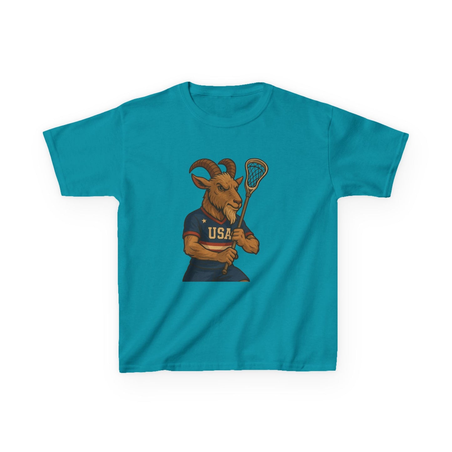 Kid's USA Lacrosse Kids Heavy Cotton™ Tee, Boy/Girl Youth Sports Shirt