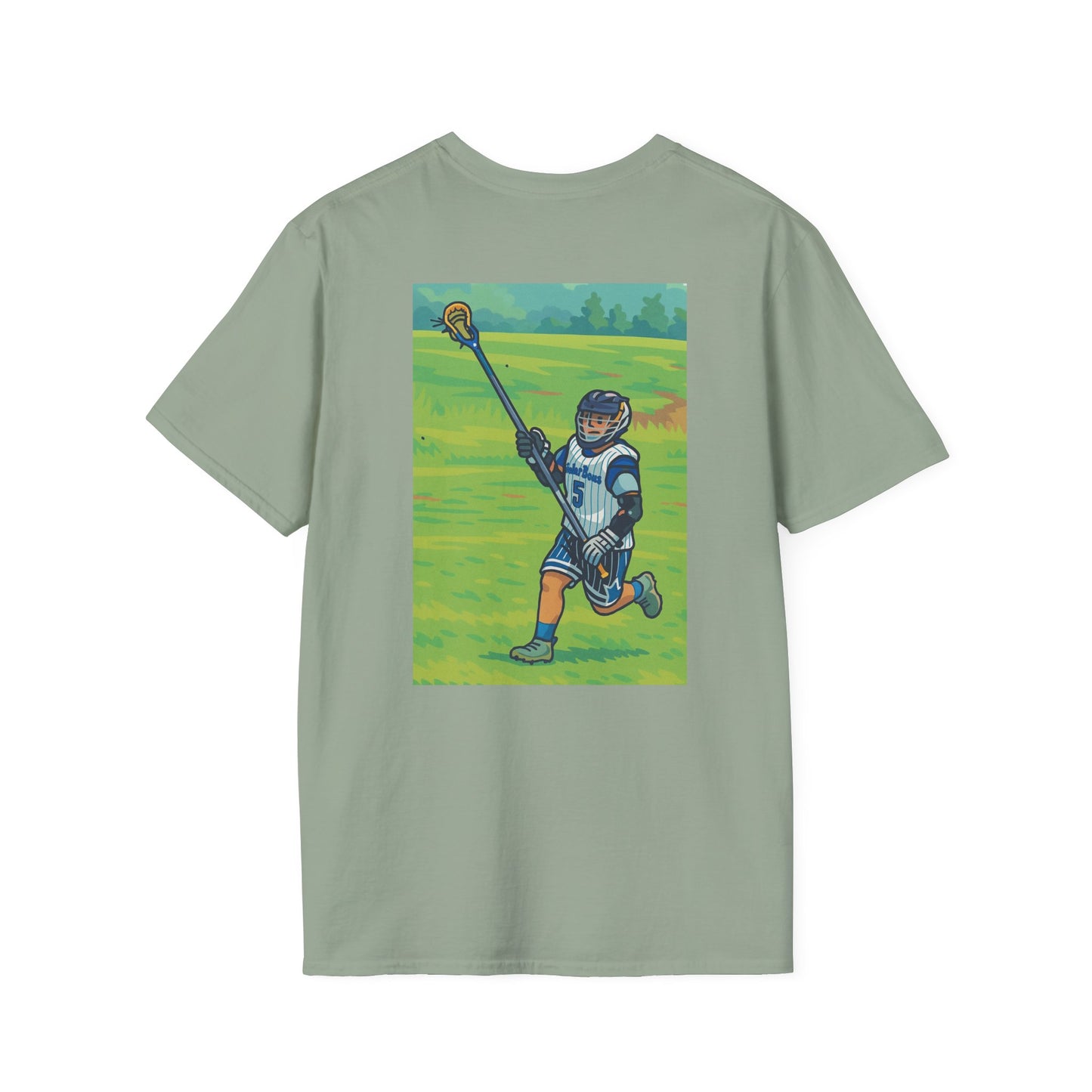 Women's Lacrosse T-Shirt, Front & Back