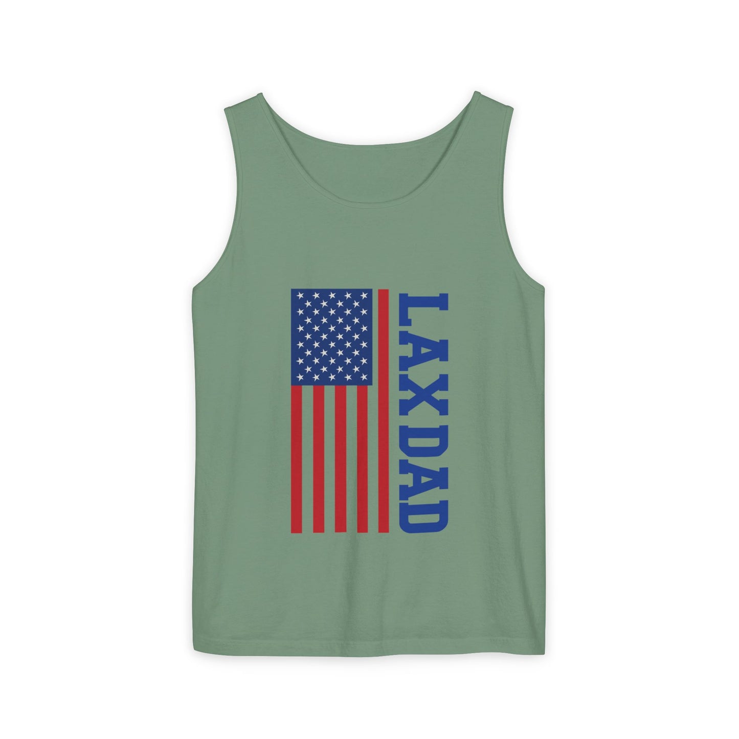 LAX Dad Tank Top, Patriotic Sports Shirt