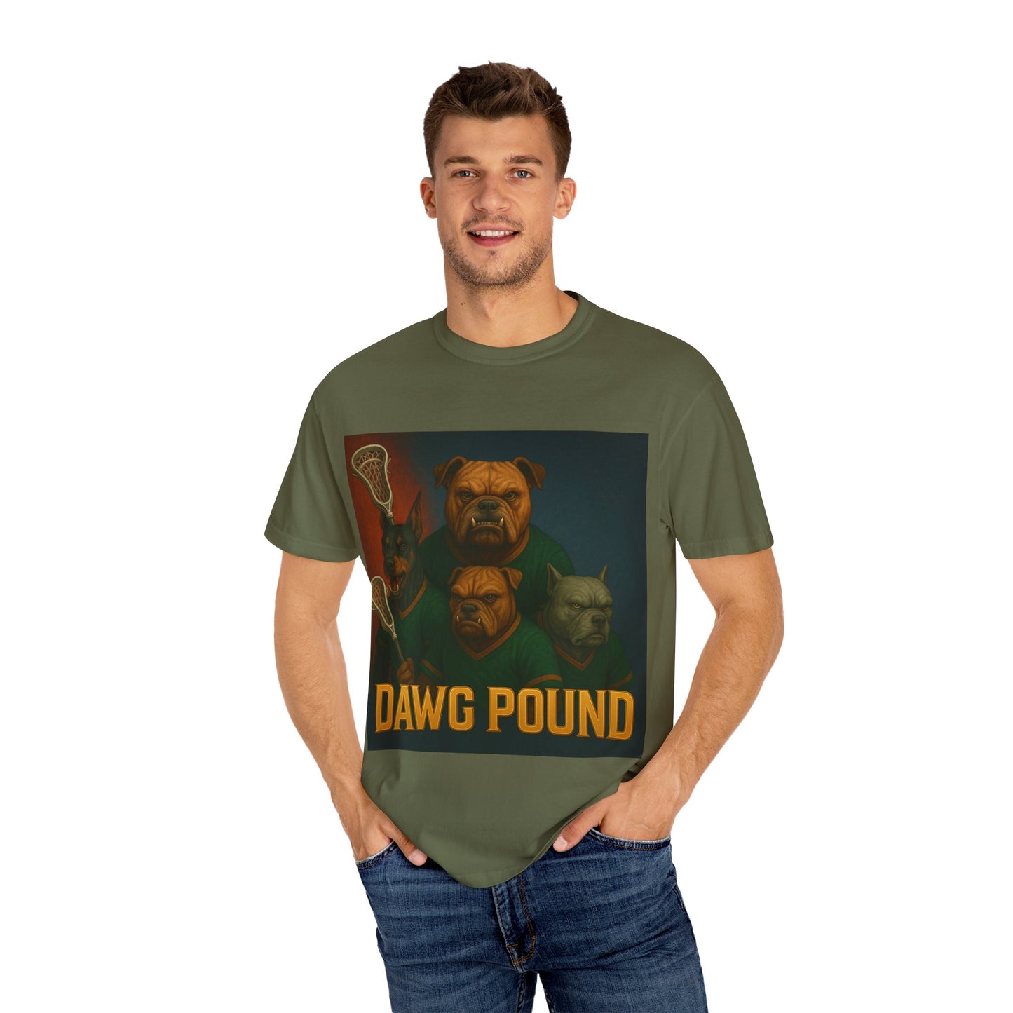 Men's Dawg Pound With Background Graphic Tee