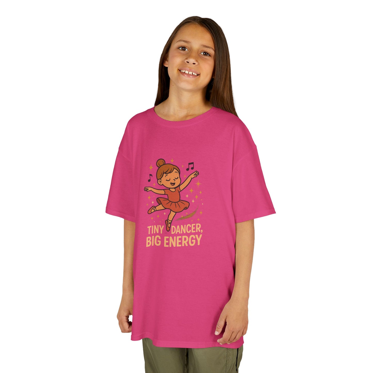 Girls T-shirt- Tiny Dancer Kids Tee - Fun Cotton T-Shirt for Young Dancers