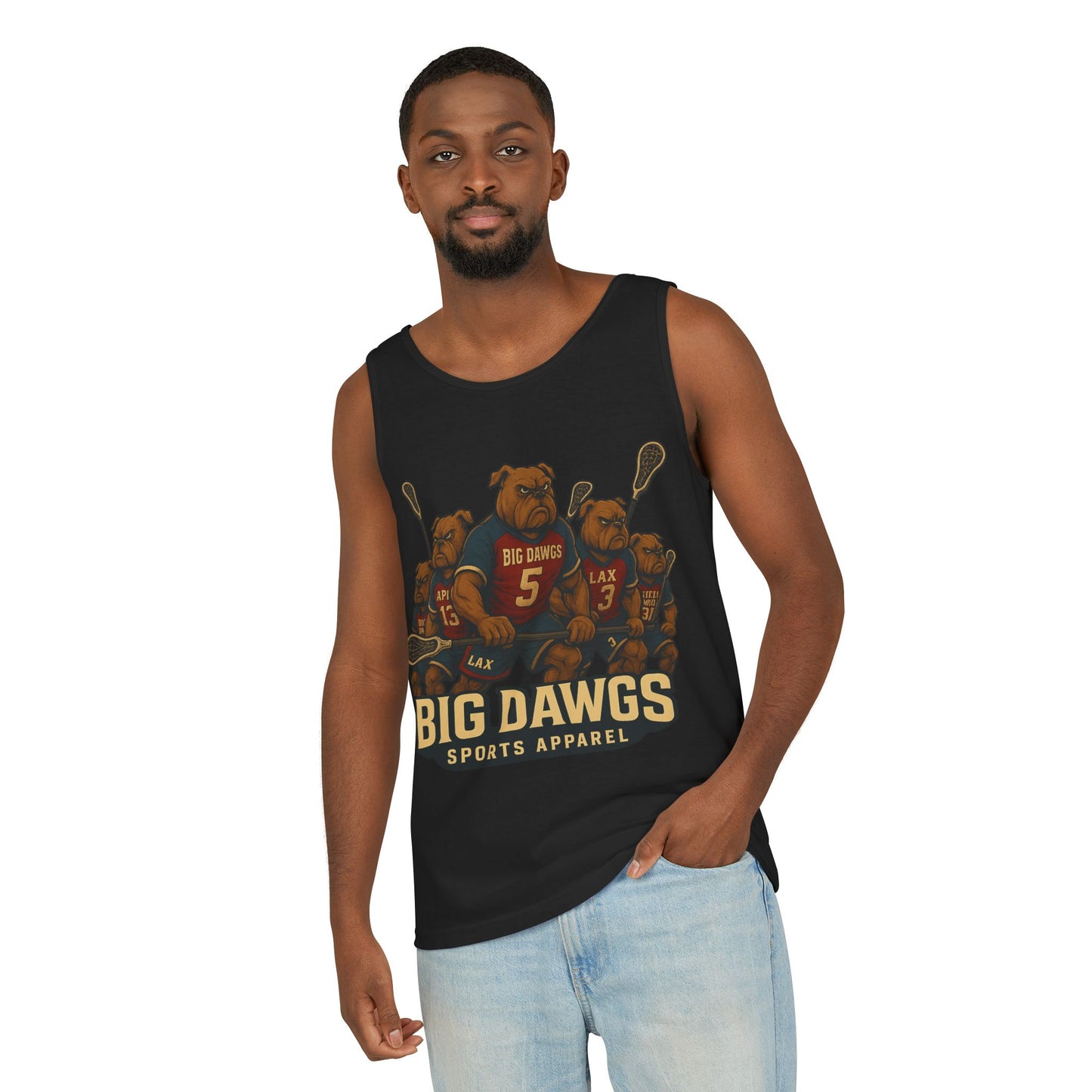 Big Dawgs Sports Apparel Tank Top - Men's Garment-Dyed Summer Wear, Perfect for Sports Fans, Casual Outings