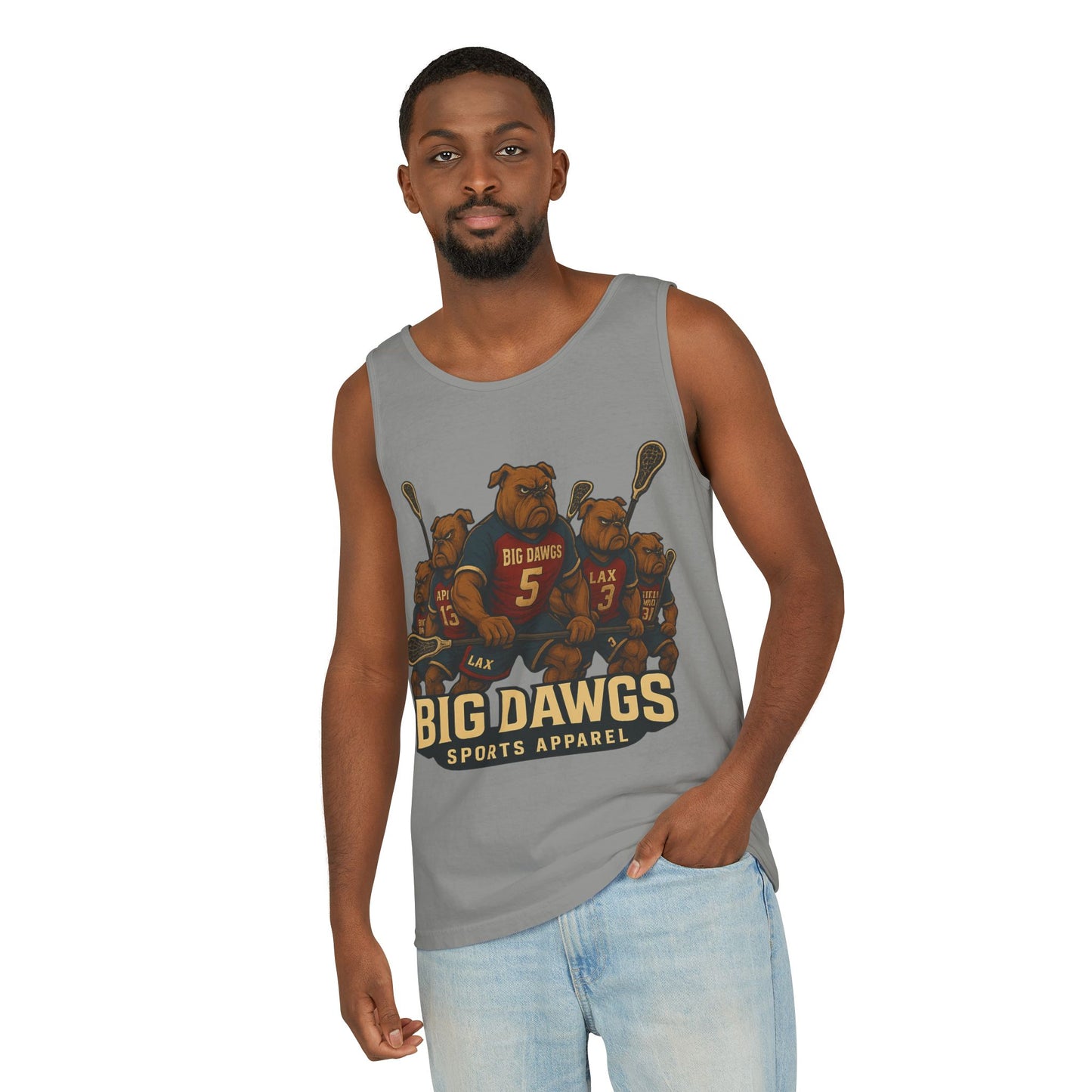 Big Dawgs Sports Apparel Tank Top - Men's Garment-Dyed Summer Wear, Perfect for Sports Fans, Casual Outings