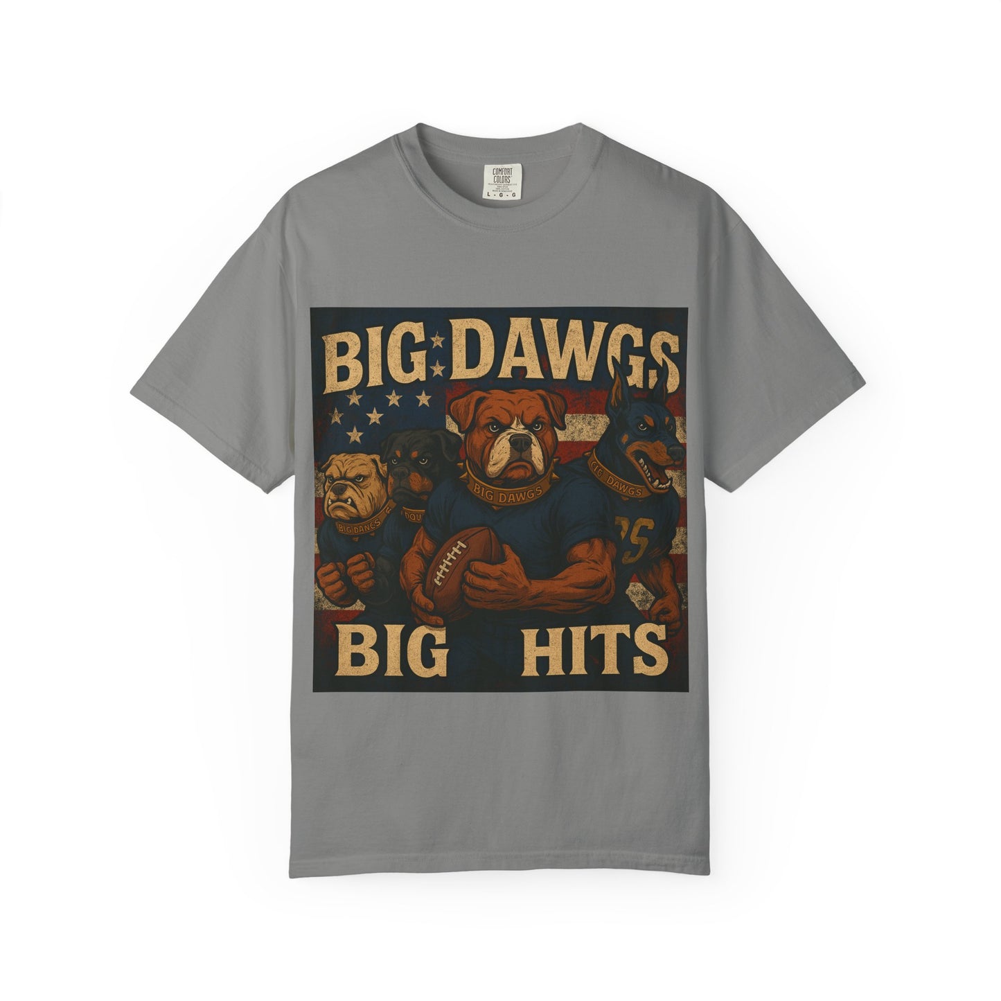 Men's Big Dawgs, Big Hits T-Shirt, Casual Tee