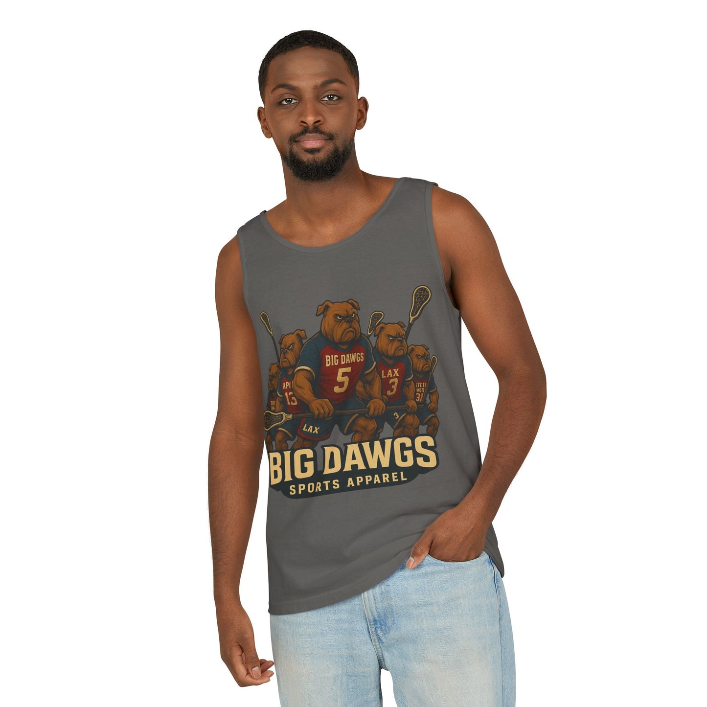Big Dawgs Sports Apparel Tank Top - Men's Garment-Dyed Summer Wear, Perfect for Sports Fans, Casual Outings