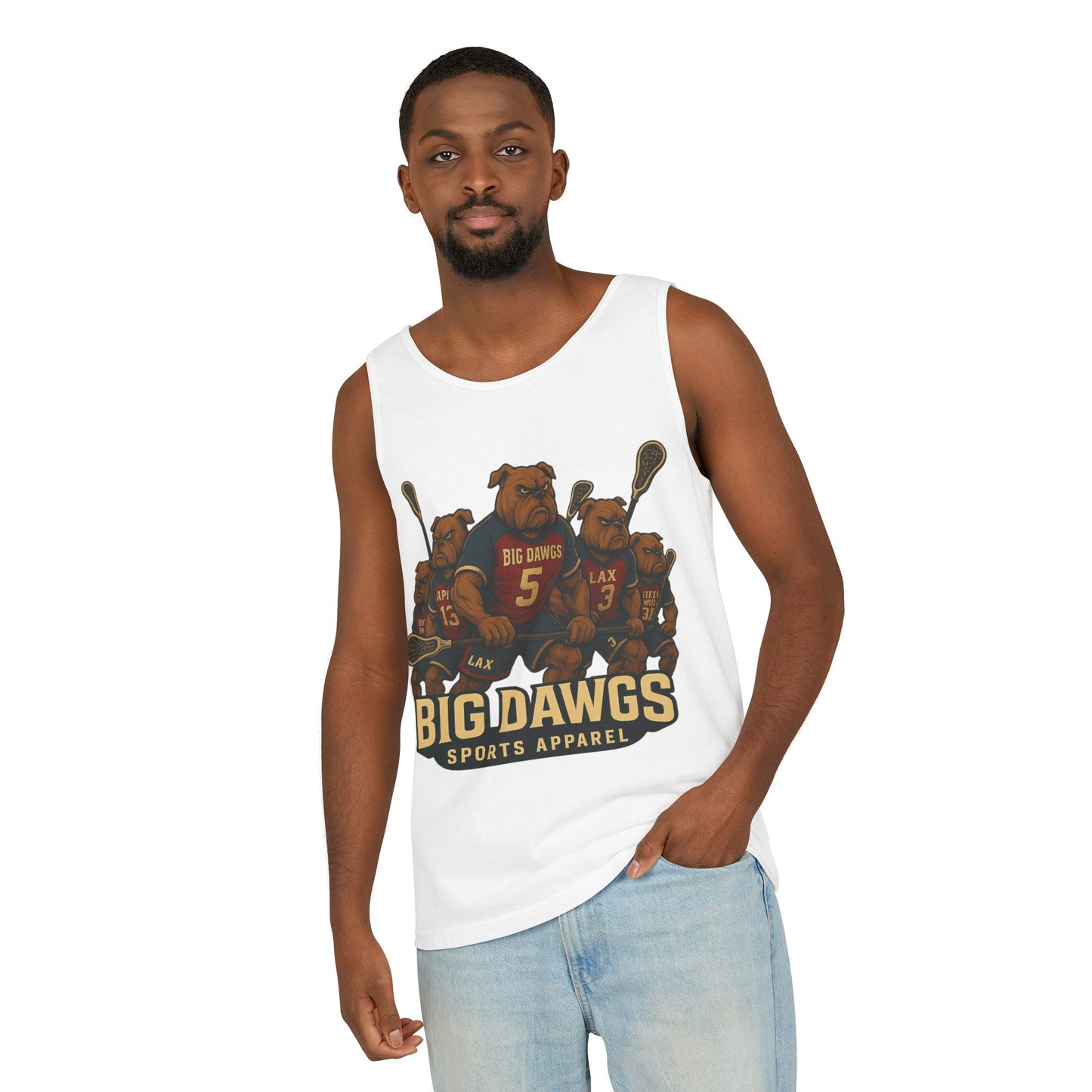 Big Dawgs Sports Apparel Tank Top - Men's Garment-Dyed Summer Wear, Perfect for Sports Fans, Casual Outings