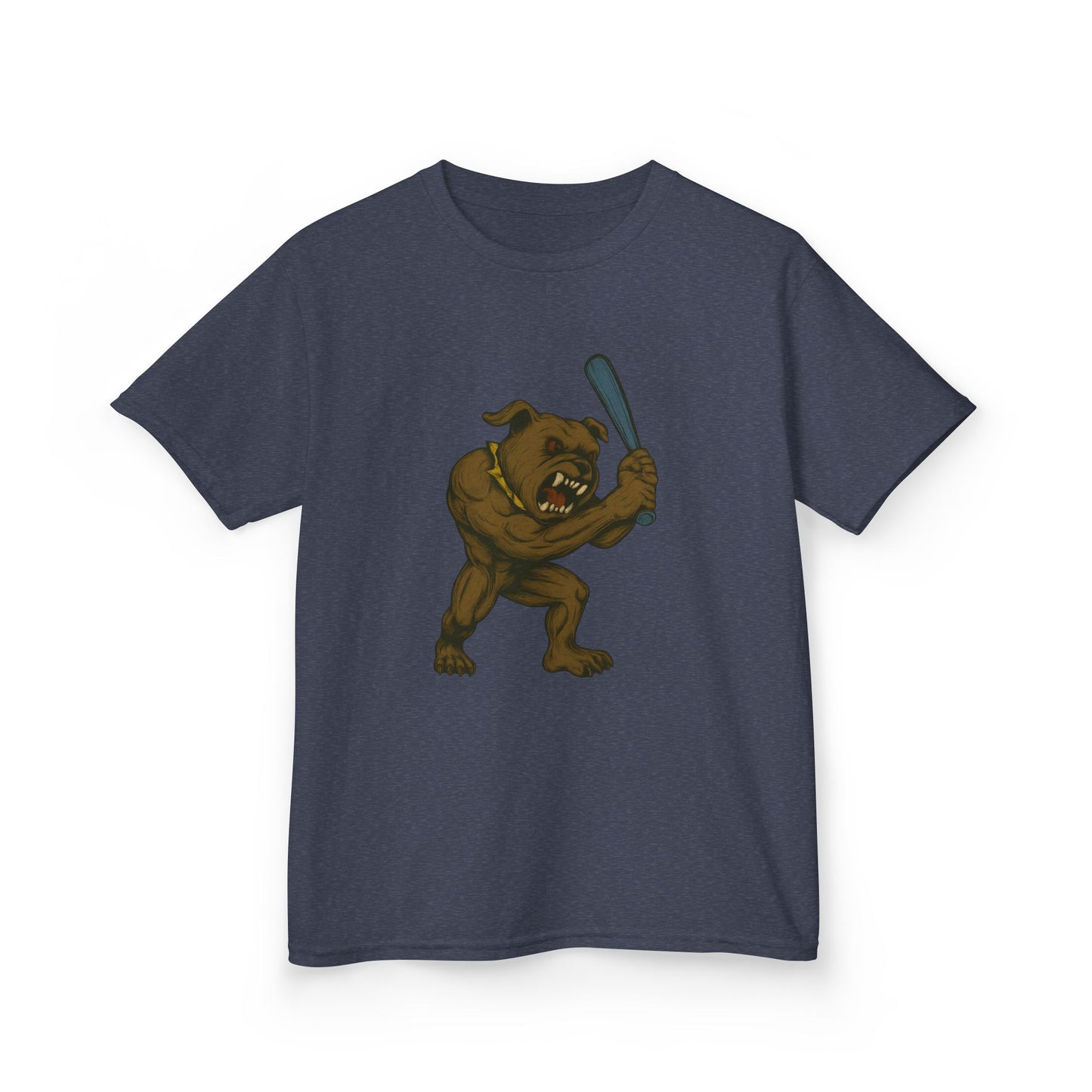Kids Baseball Graphic Tee with Fun Dawg Design, Unisex,  Cool Casual Wear