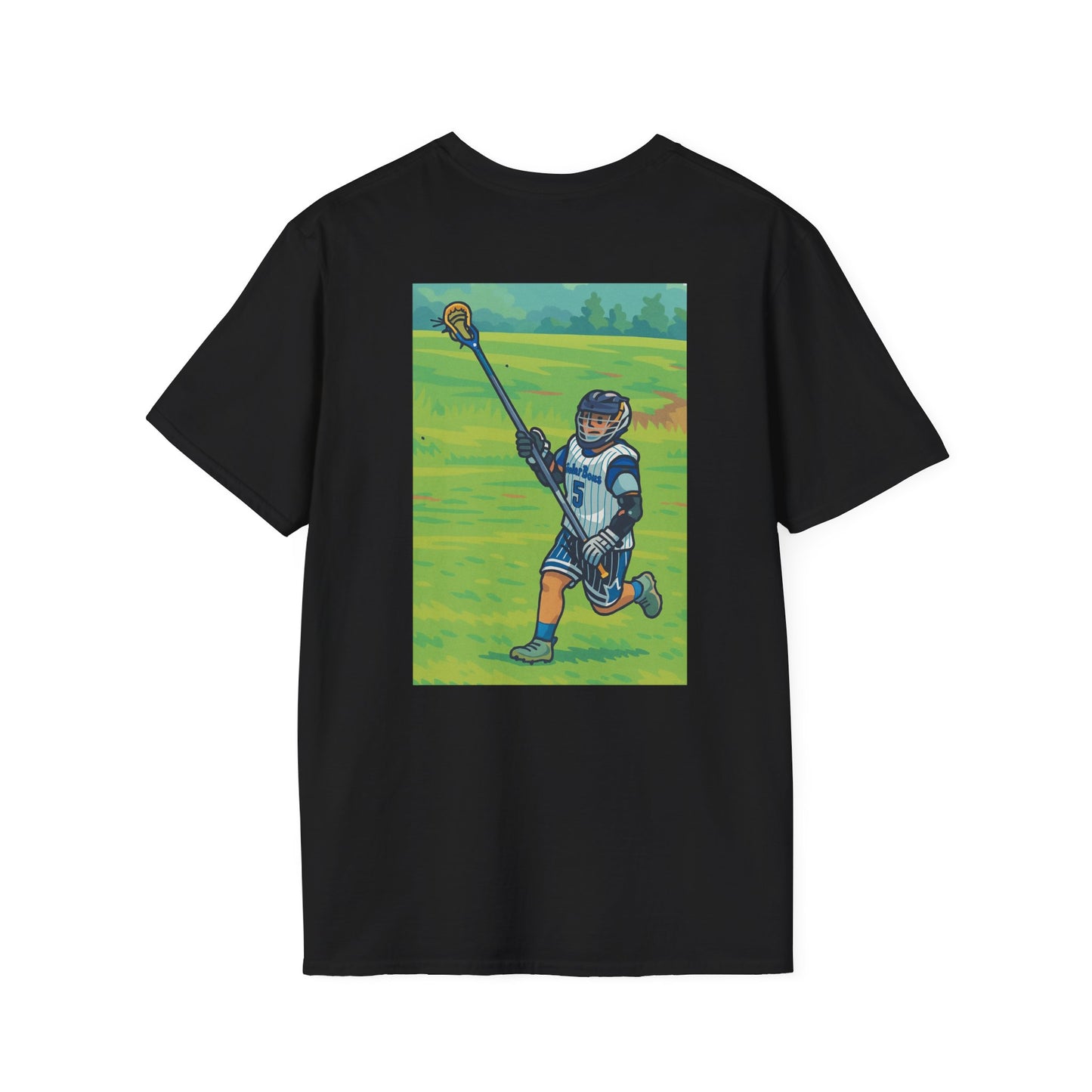 Women's Lacrosse T-Shirt, Front & Back