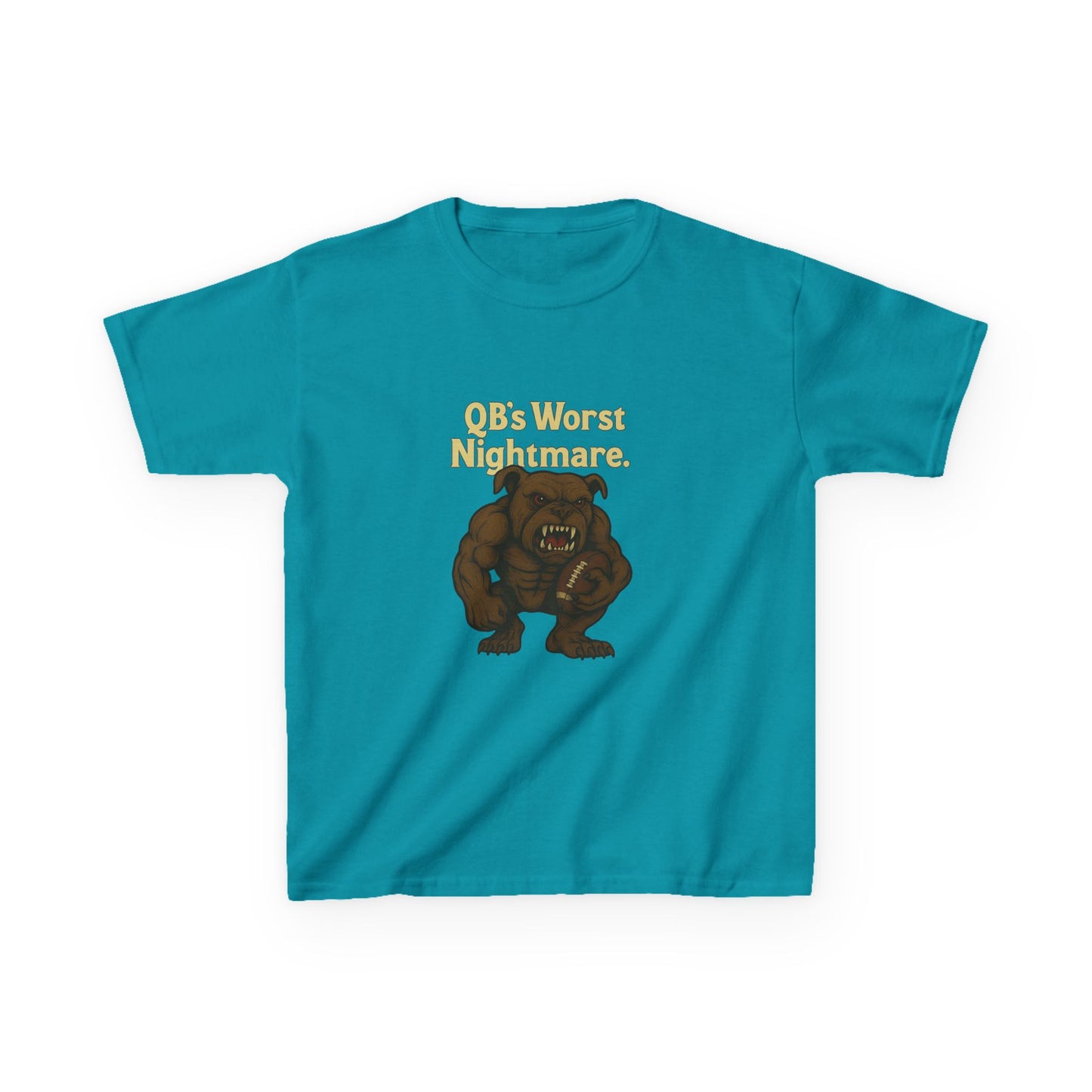 Kids Dawg T-Shirt- QB's Worst Nightmare, Playful Outfit