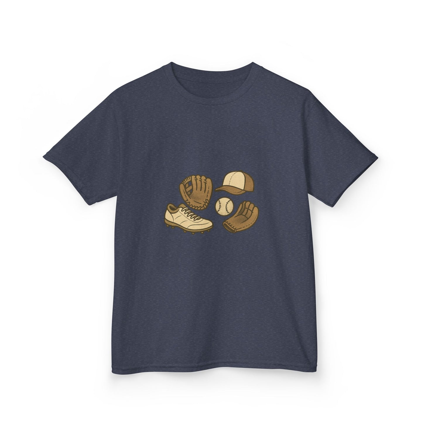 Unisex- Kids Baseball Gear Tee, Child's Sports Shirt