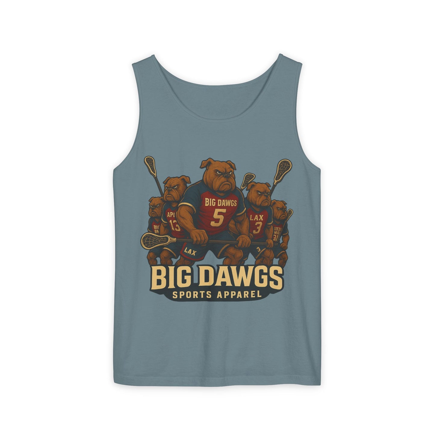 Big Dawgs Sports Apparel Tank Top - Men's Garment-Dyed Summer Wear, Perfect for Sports Fans, Casual Outings